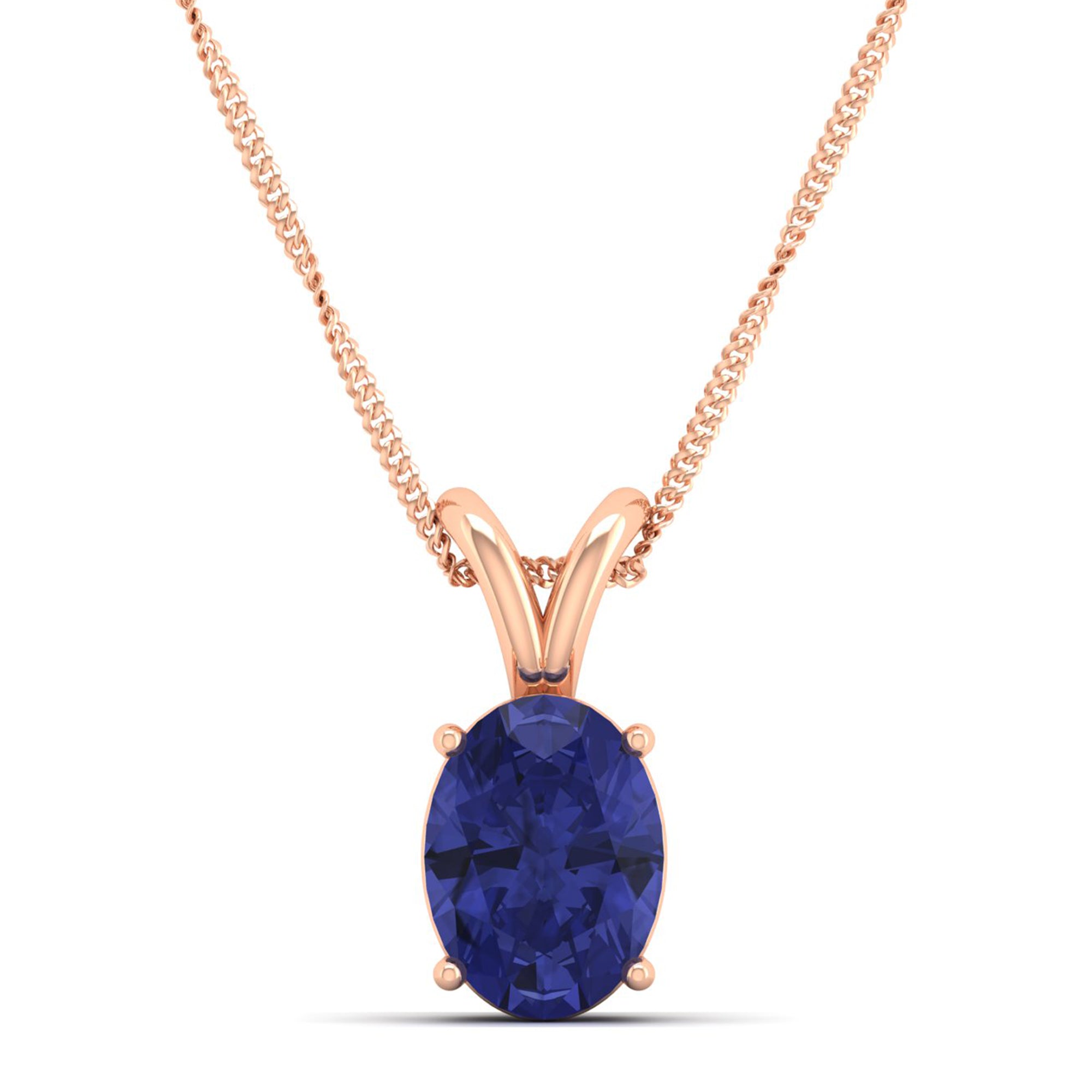 Oval Cut Tanzanite Pendant 2.00 Carat