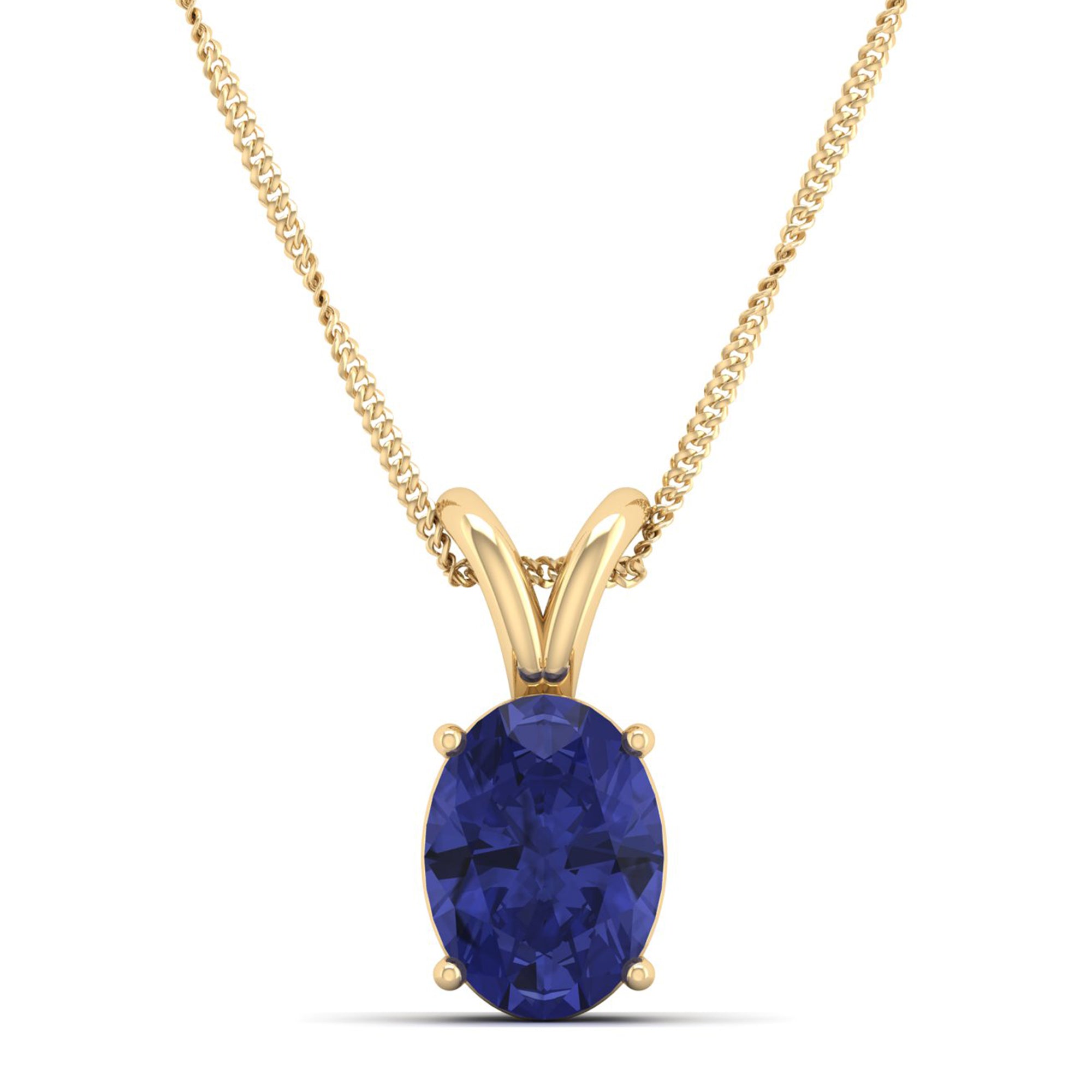 Oval Cut Tanzanite Pendant 2.00 Carat