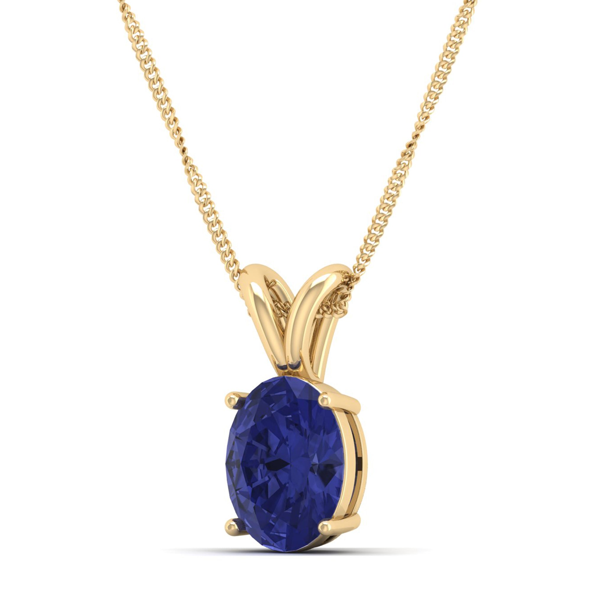 Oval Cut Tanzanite Pendant 2.00 Carat