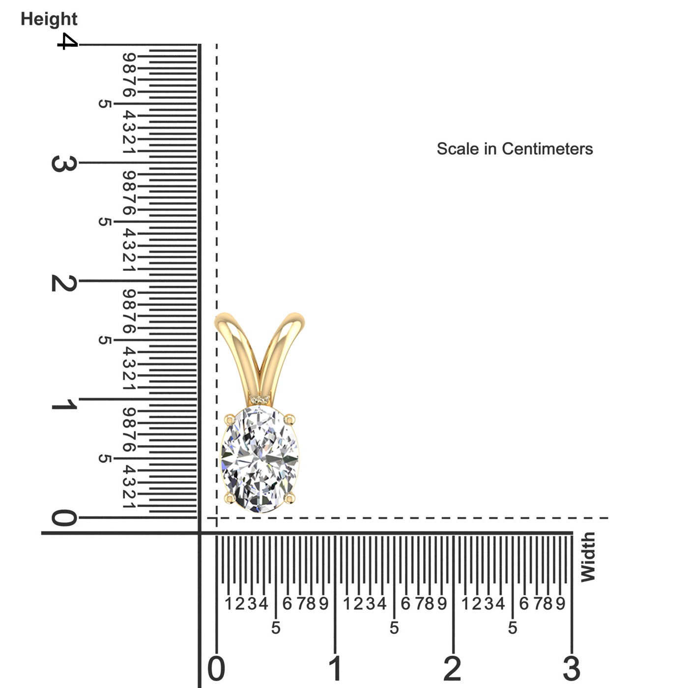 Oval Cut Diamond Pendant 2.00 Carat
