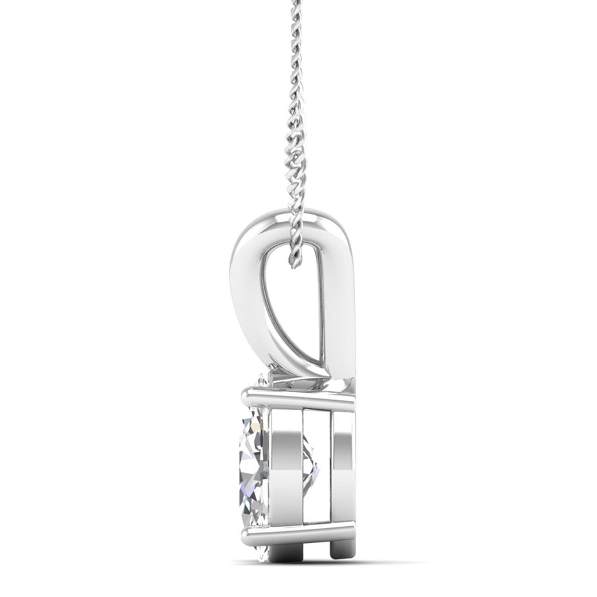 Oval Cut Diamond Pendant 2.50 Carat
