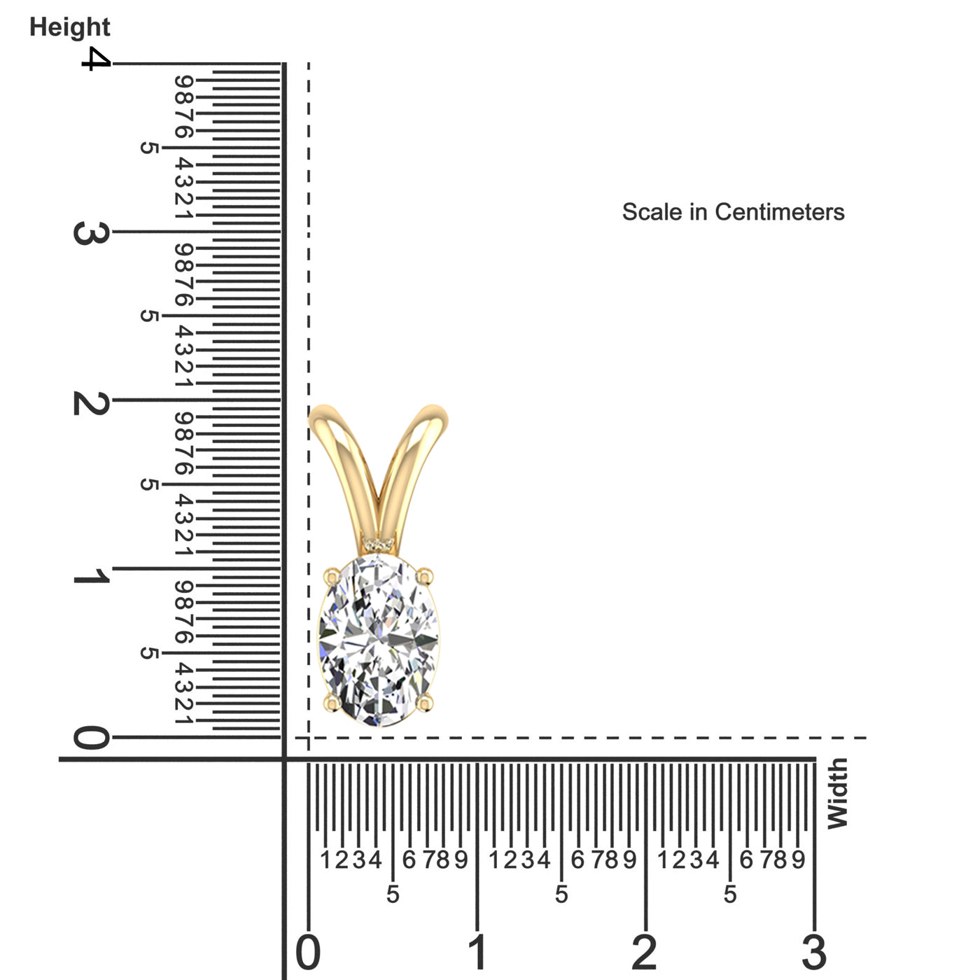 Oval Cut Diamond Pendant 2.50 Carat