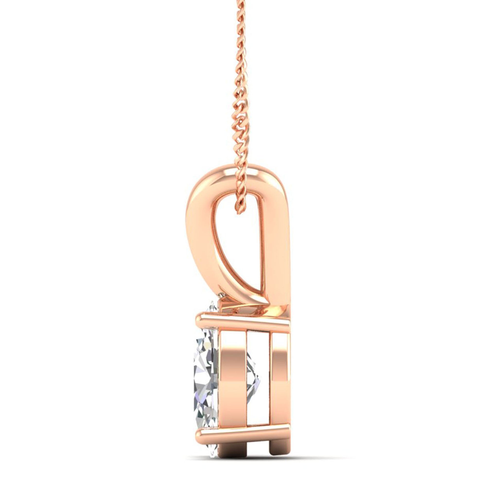 Oval Cut Lab Grown Diamond Pendant 3.0 Carat