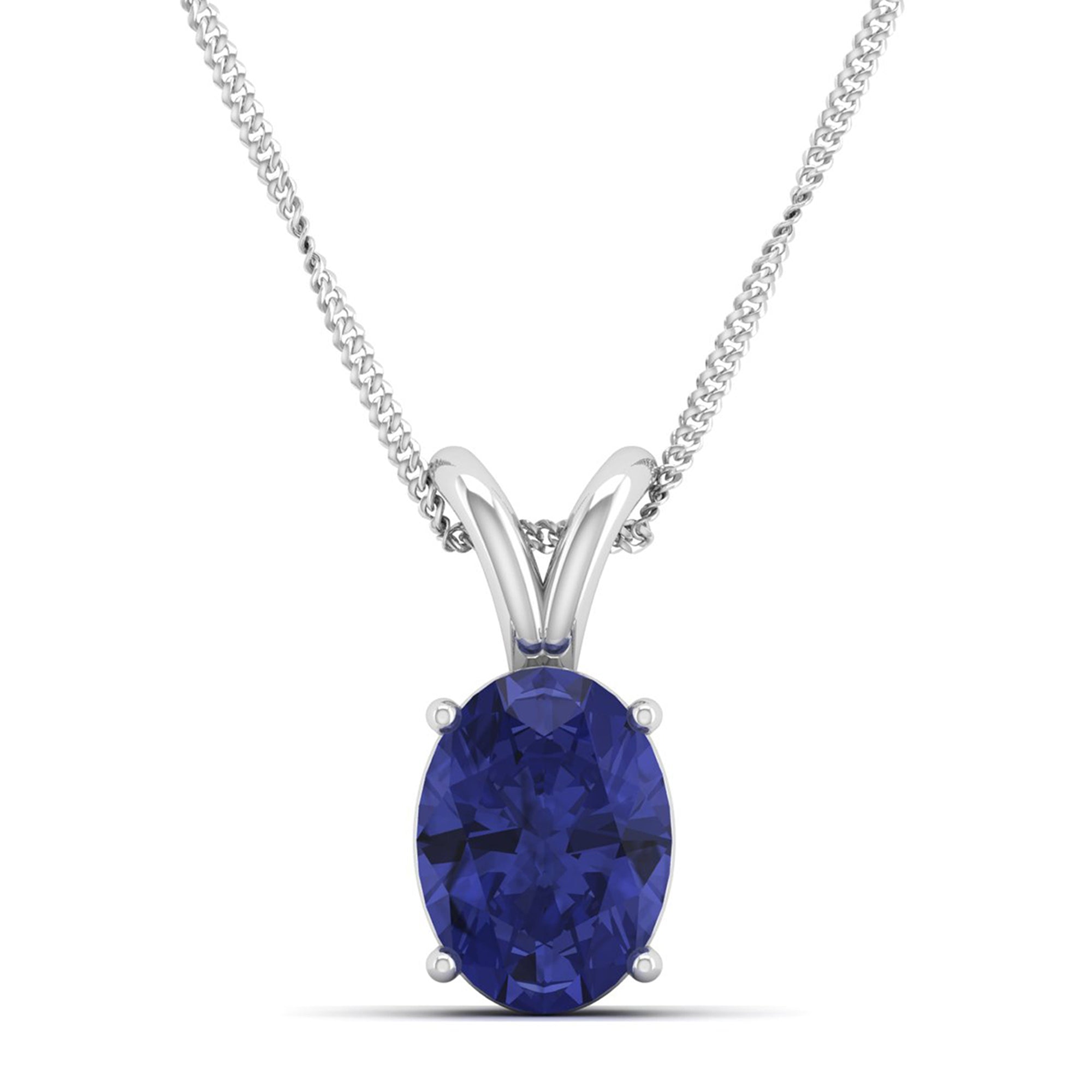 Oval Cut Tanzanite Pendant 3.0 Carat