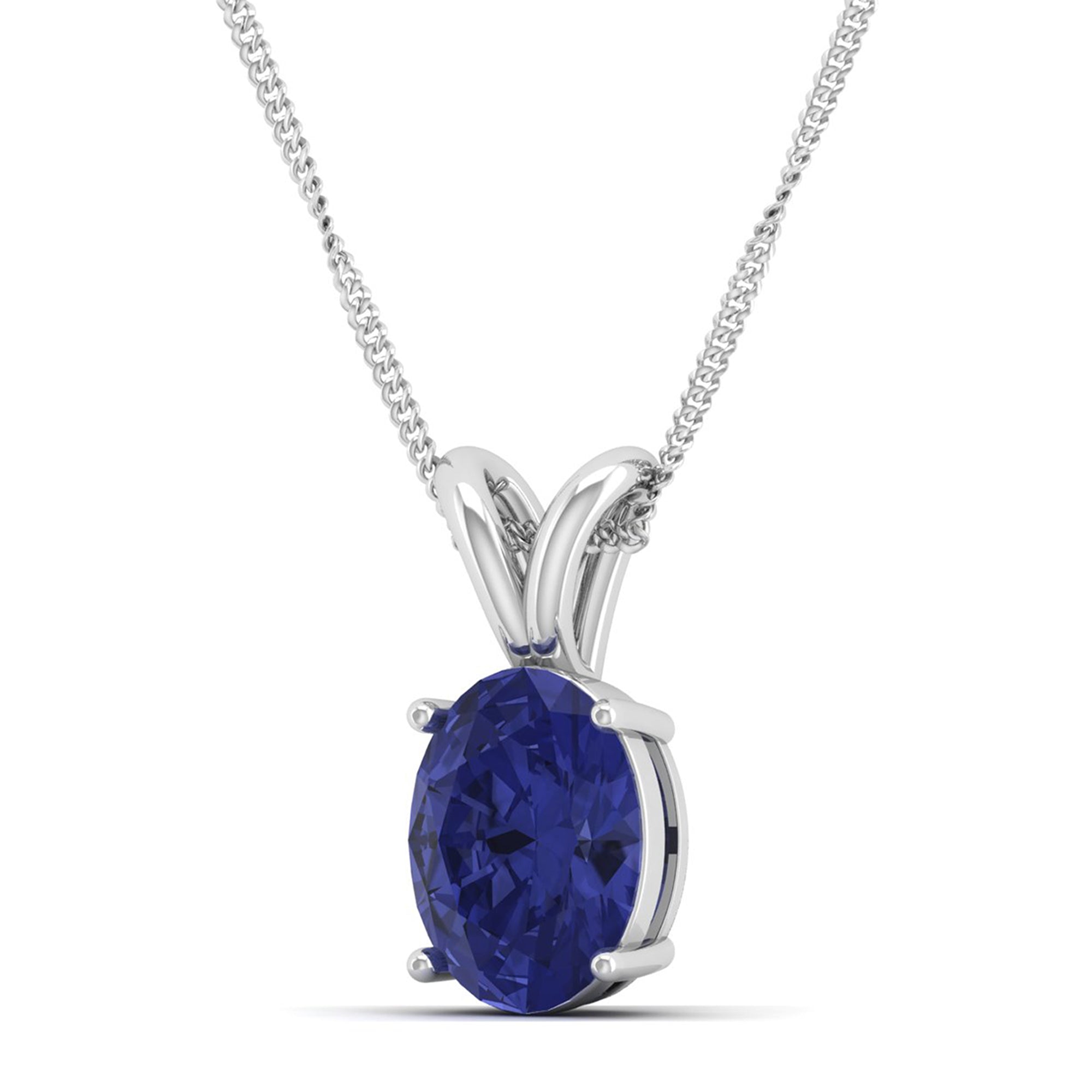 Oval Cut Tanzanite Pendant 3.0 Carat