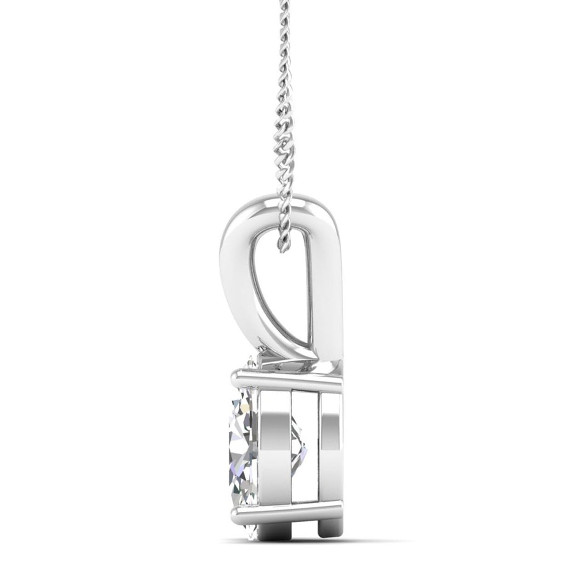 Oval Cut Lab Grown Diamond Pendant 3.0 Carat