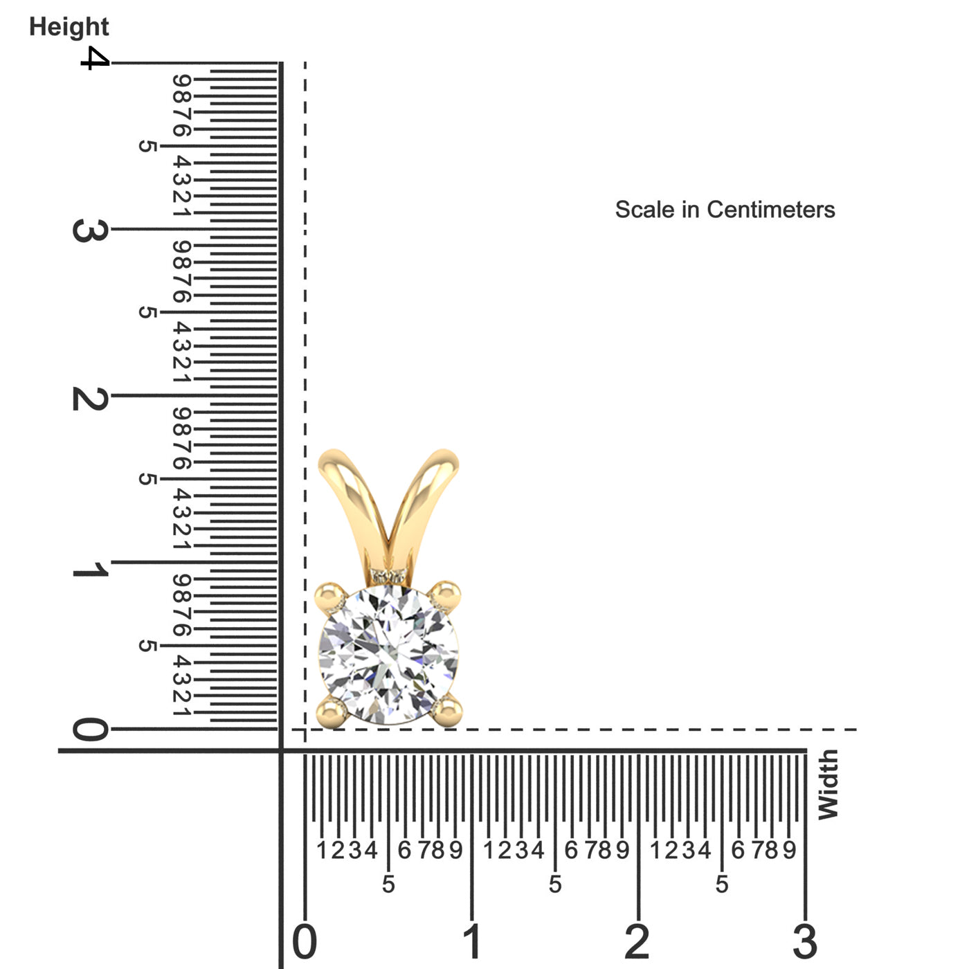 Round Cut Lab Grown Diamond Pendant 3.0 Carat