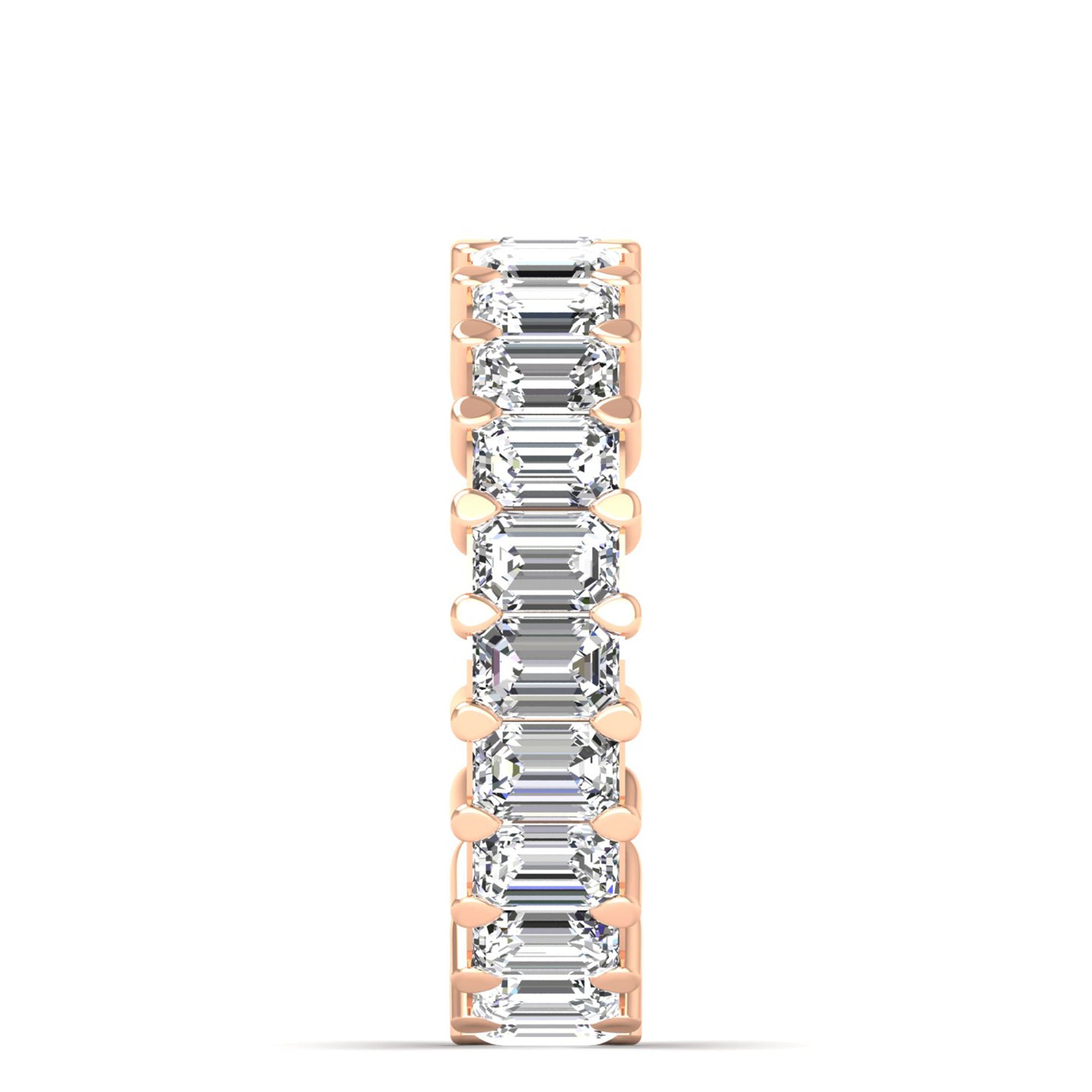 Emerald Cut Full Eternity Band 23pcs