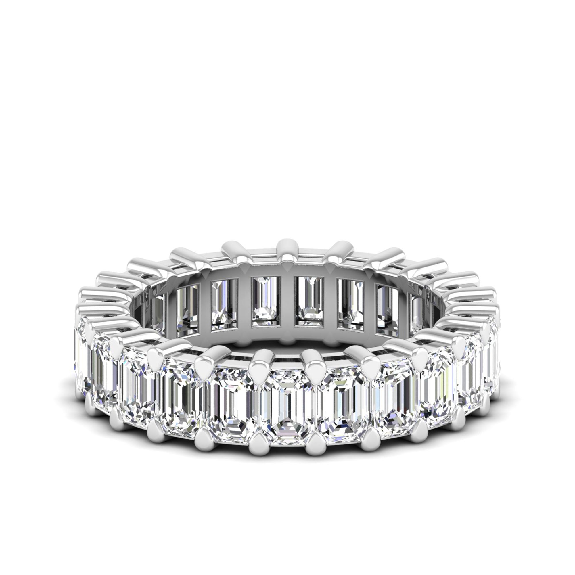 Emerald Cut Full Eternity Band 23pcs