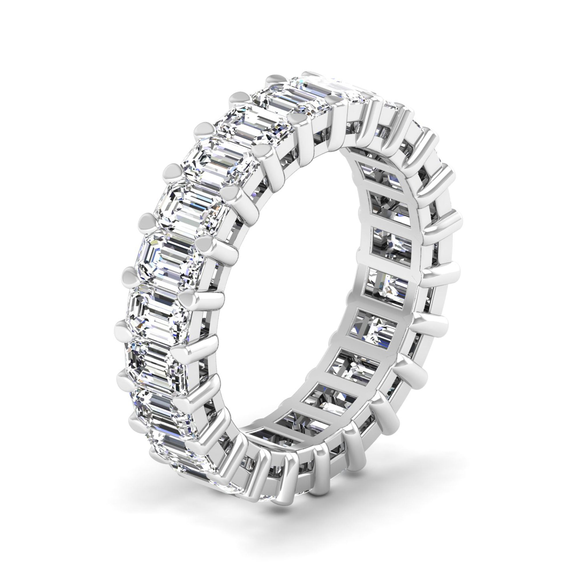 Emerald Cut Full Eternity Band 23pcs