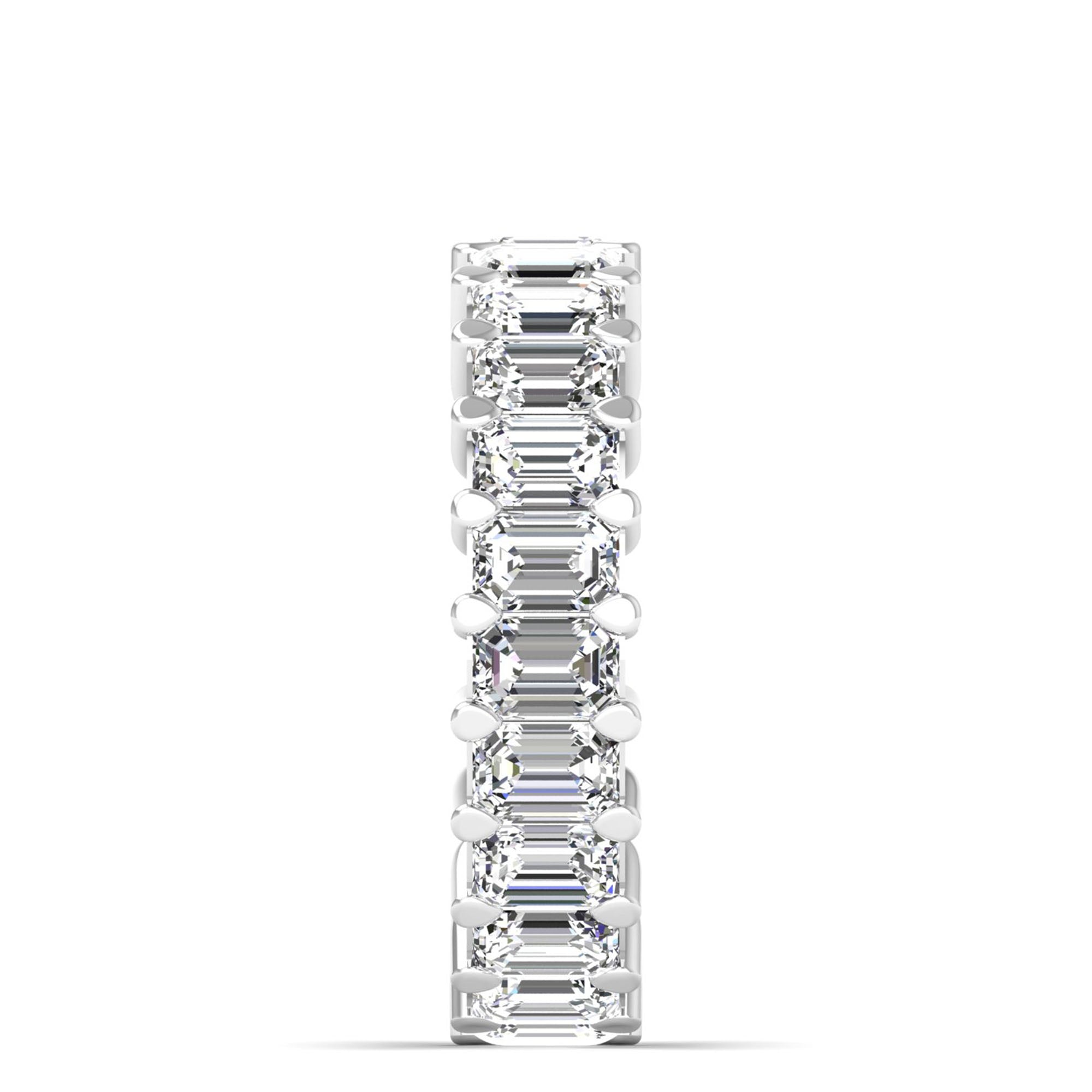 Emerald Cut Full Eternity Band 23pcs