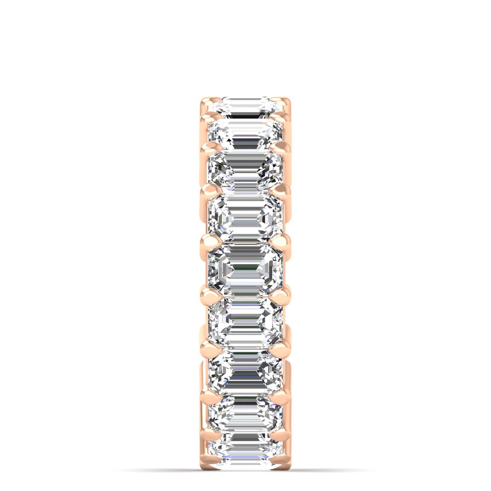 Emerald Cut Full Eternity Band 21pcs