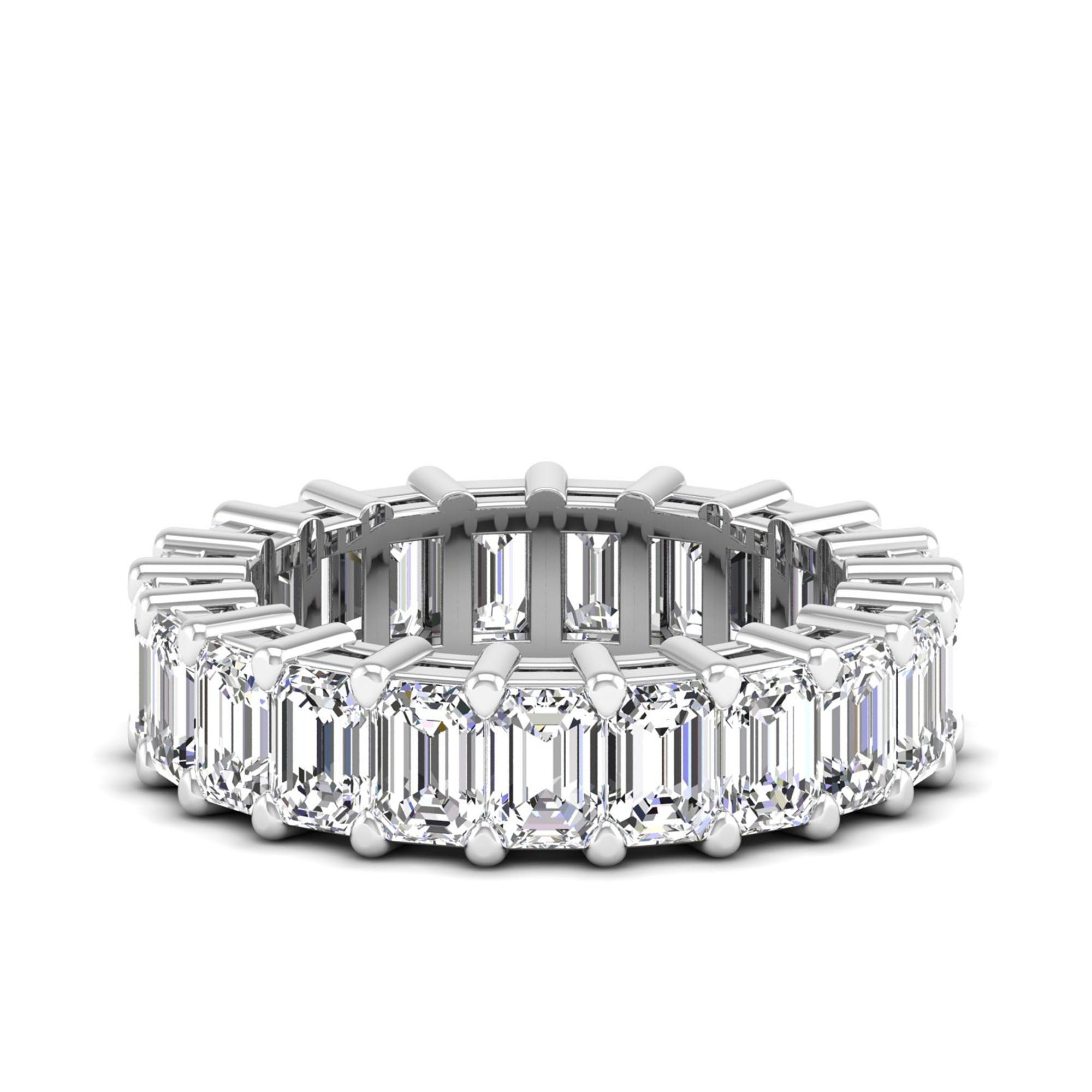 Emerald Cut Full Eternity Band 21pcs