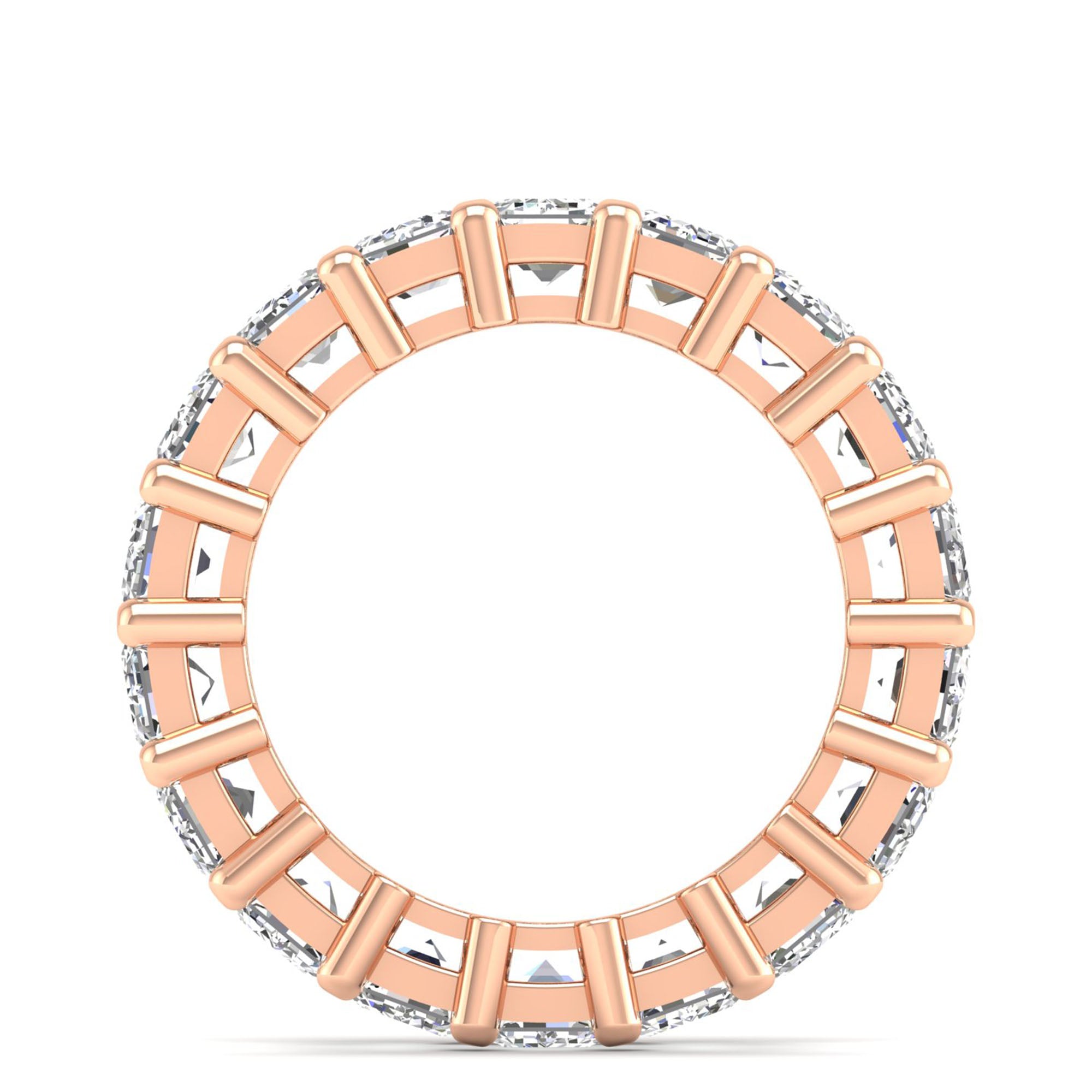 Emerald Cut Full Eternity Band 18pcs