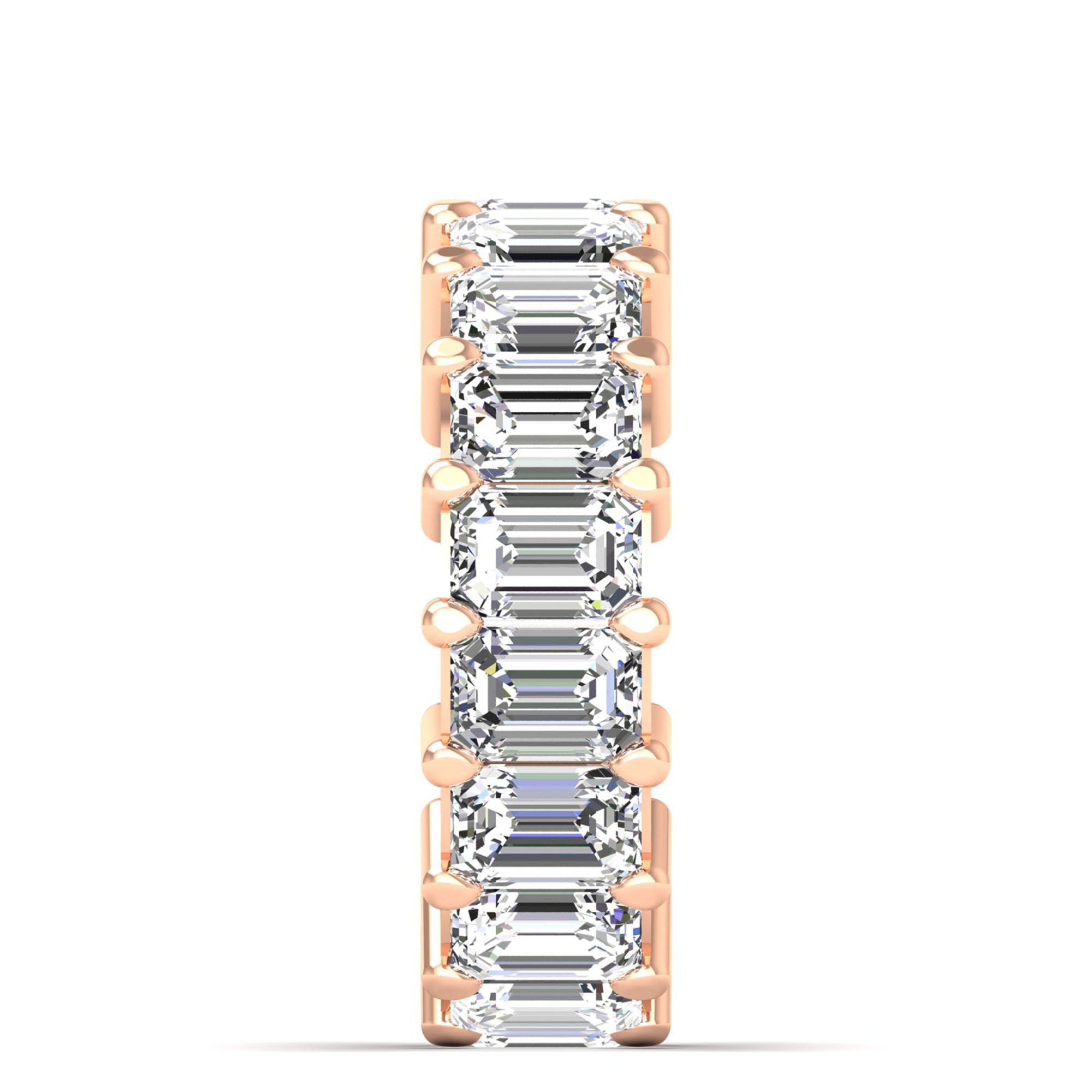 Emerald Cut Full Eternity Band 18pcs