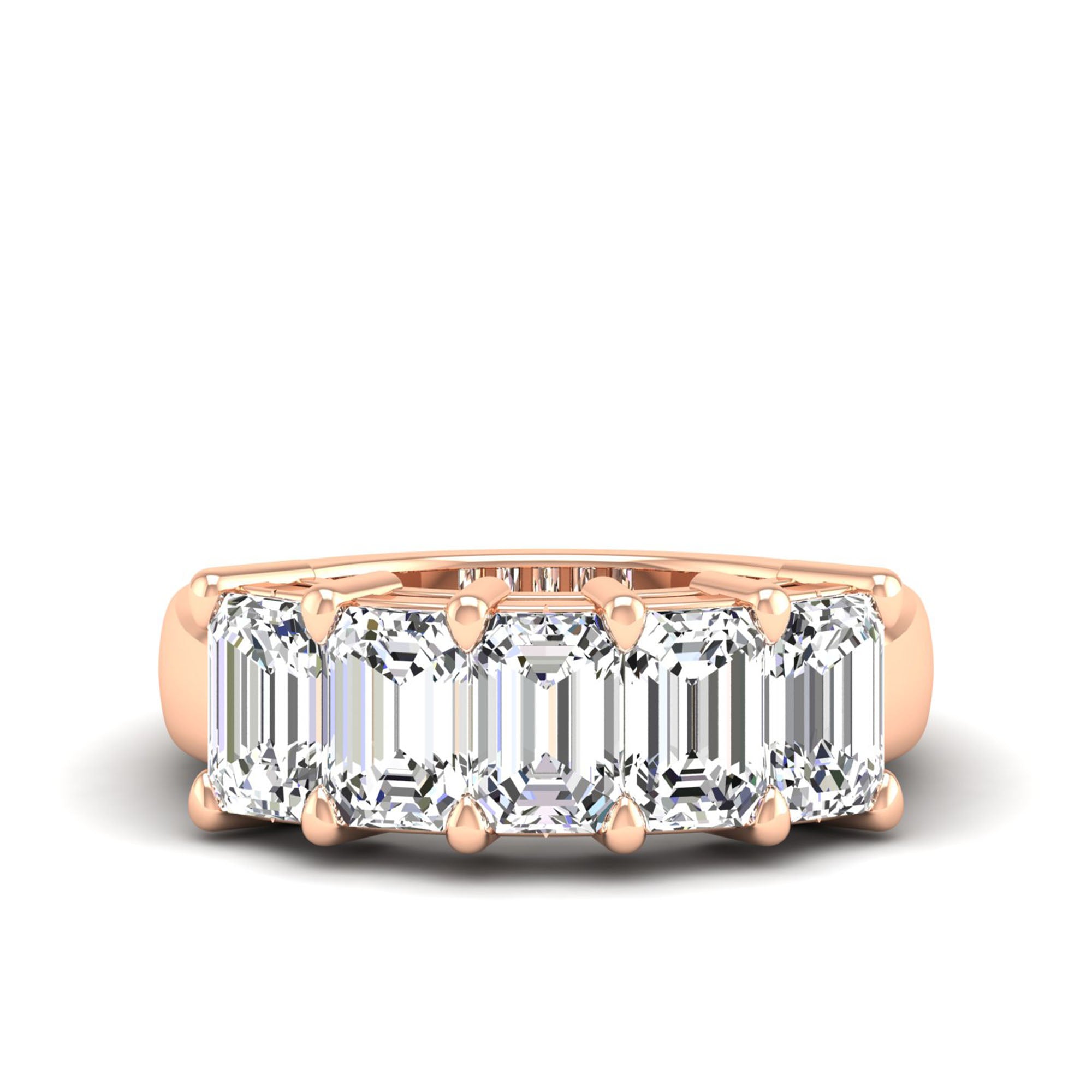 Emerald Cut Lab-Grown Diamond Ring
