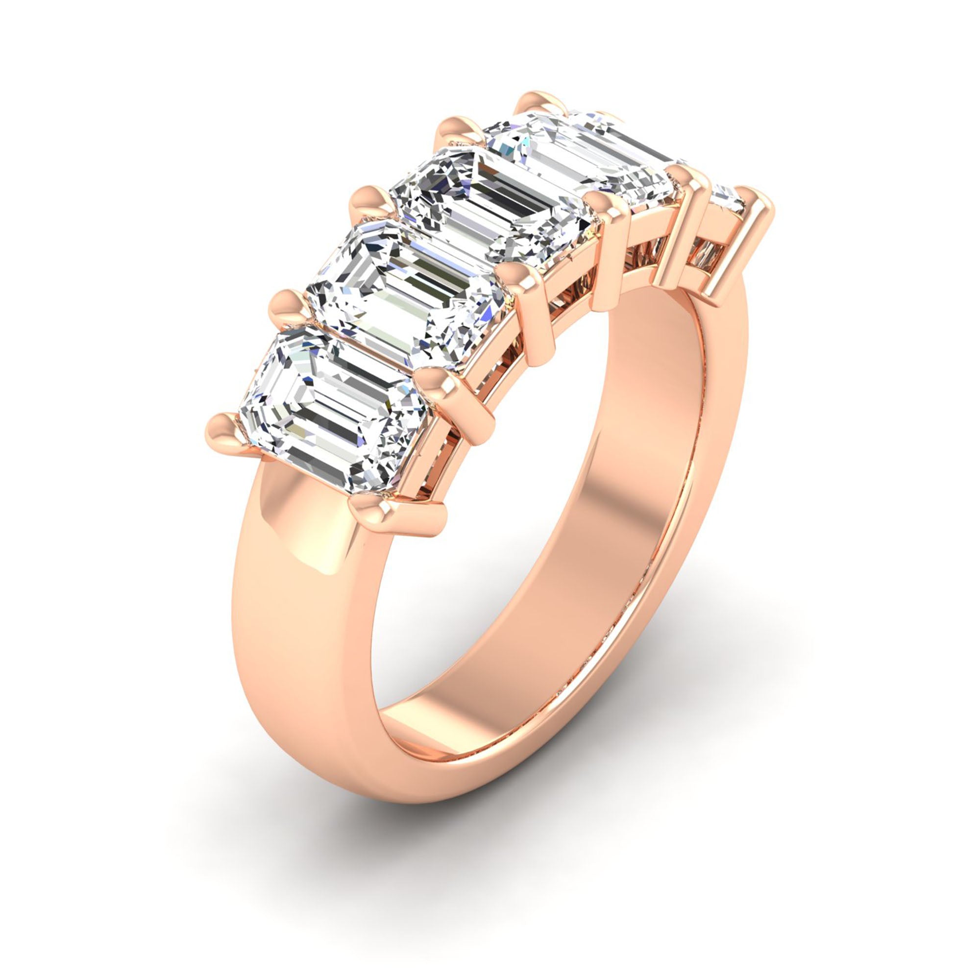 Emerald Cut Lab-Grown Diamond Ring