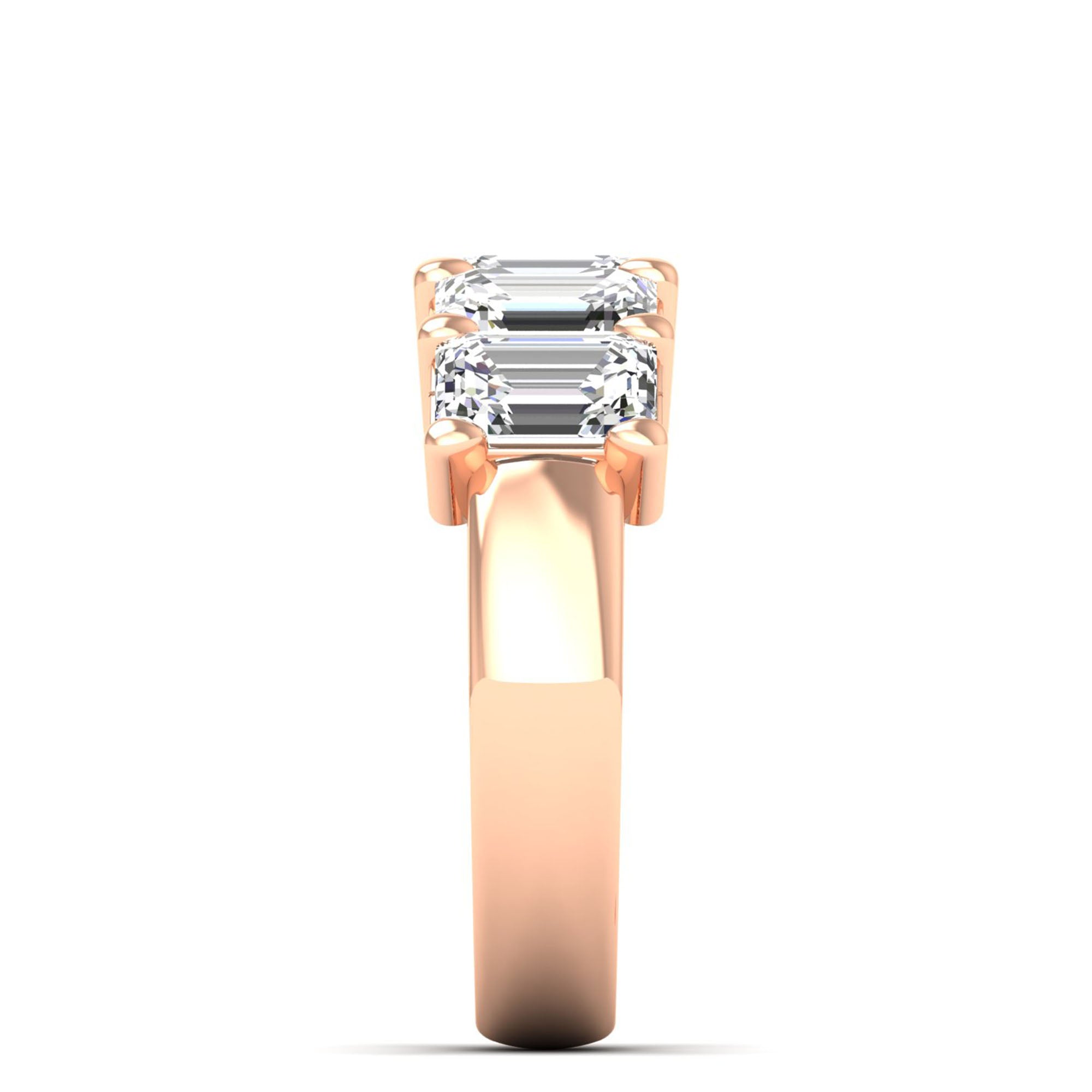 Emerald Cut Lab-Grown Diamond Ring