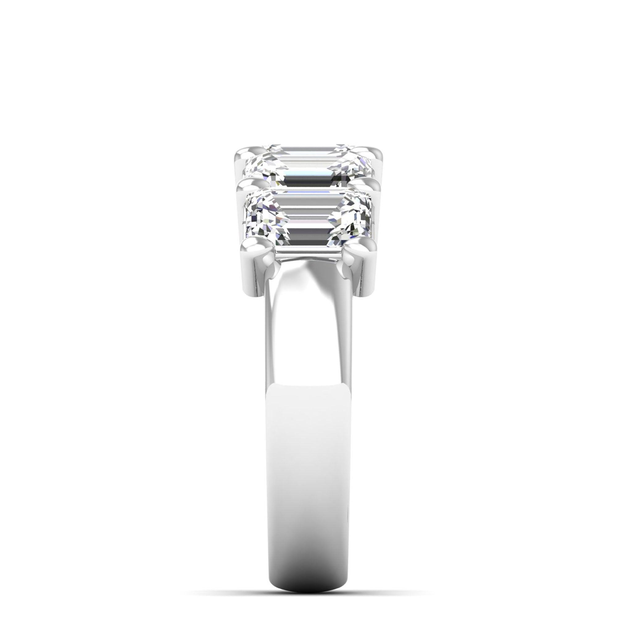 Emerald Cut Lab-Grown Diamond Ring