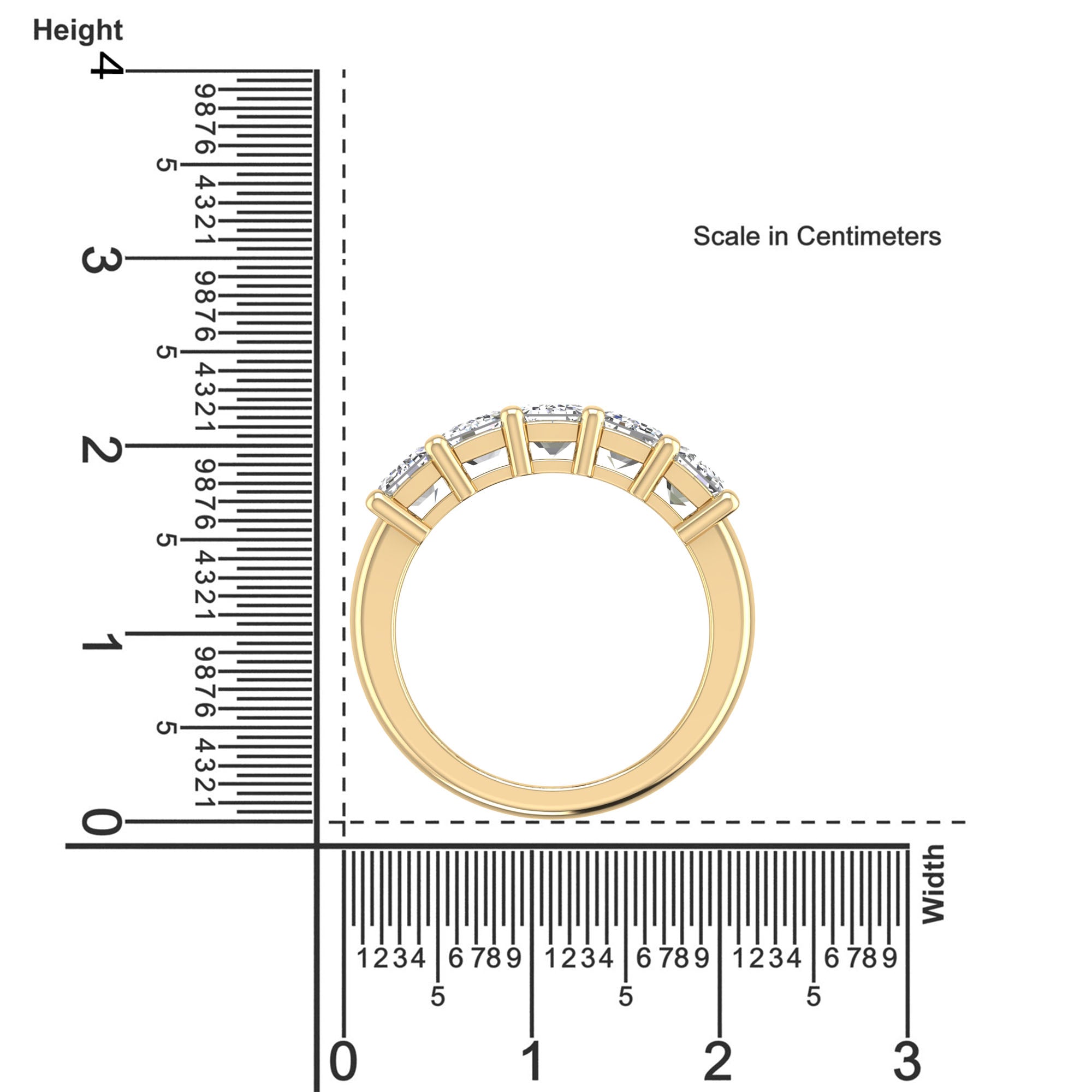Emerald Cut Lab-Grown Diamond Ring