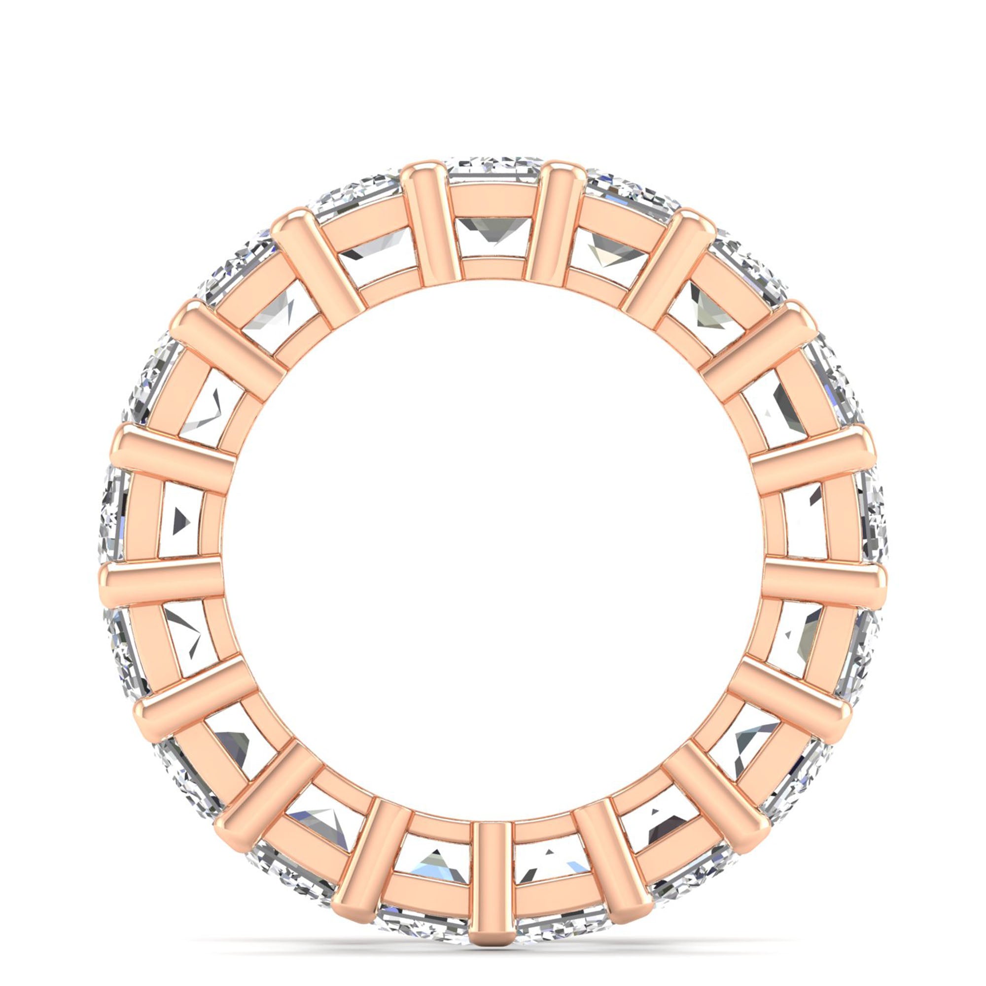 Emerald Cut Full Eternity Band 17pcs
