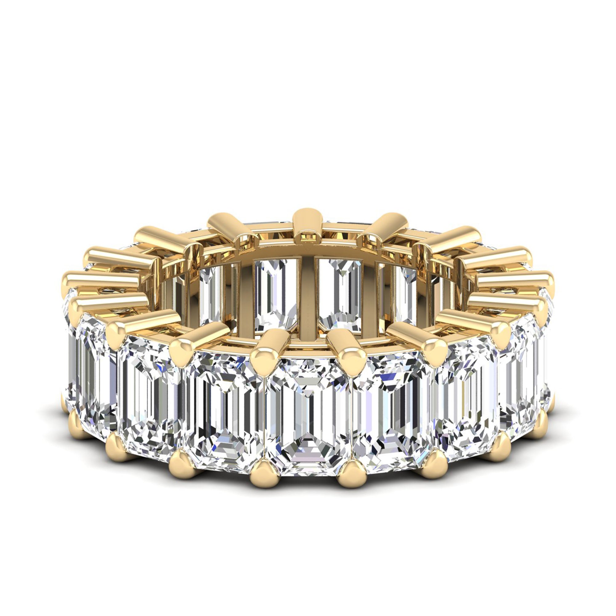 Emerald Cut Full Eternity Band 17pcs