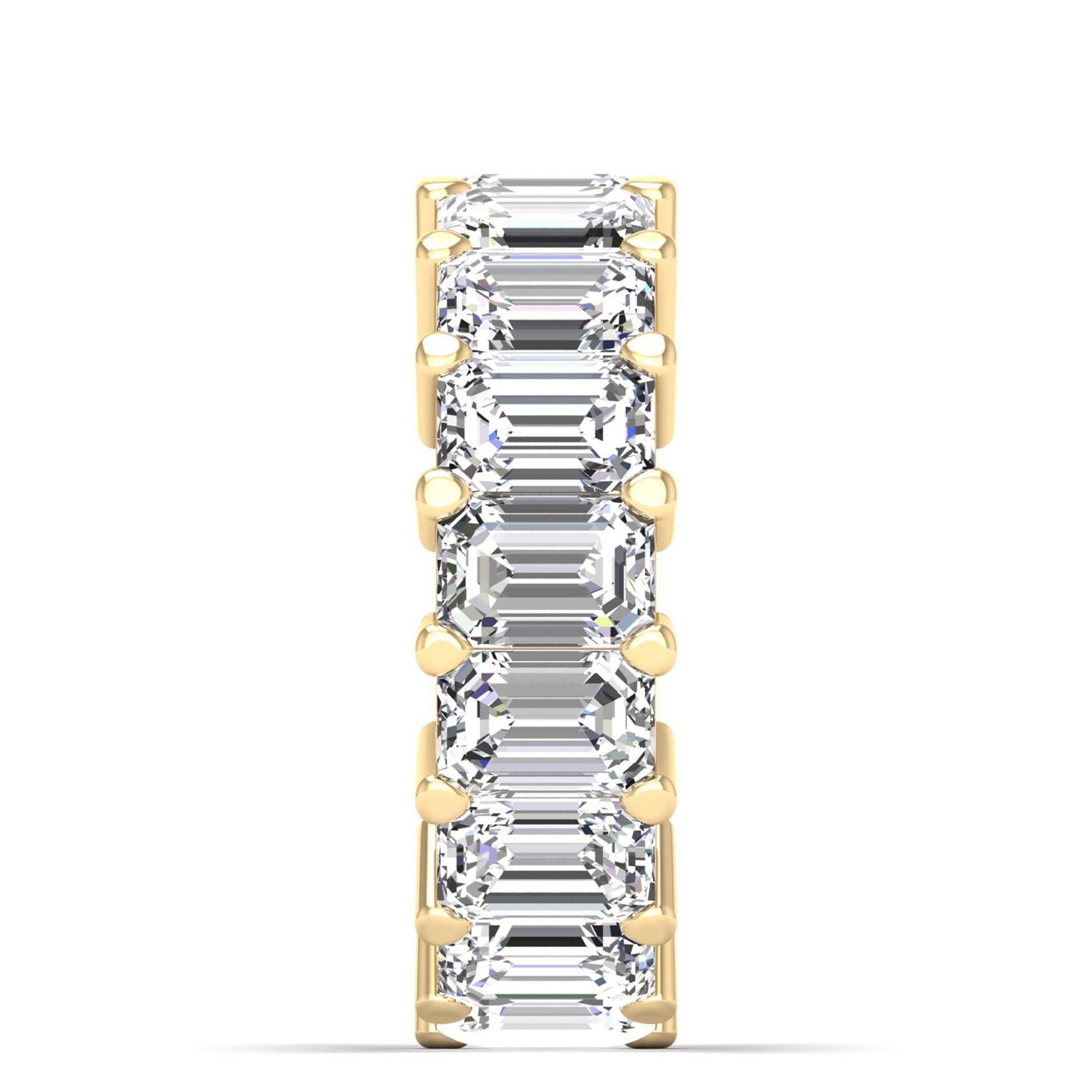 Emerald Cut Full Eternity Band 17pcs