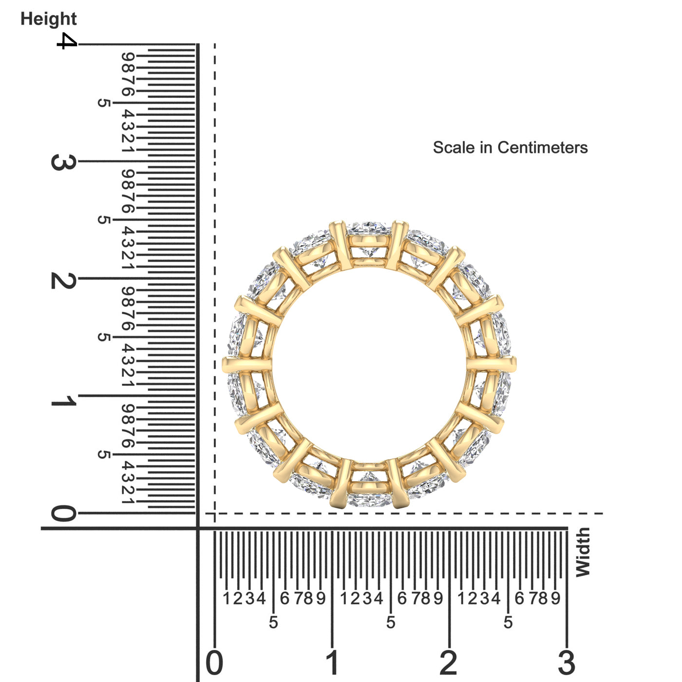 Full Eternity Oval Lab-Grown Diamond Band