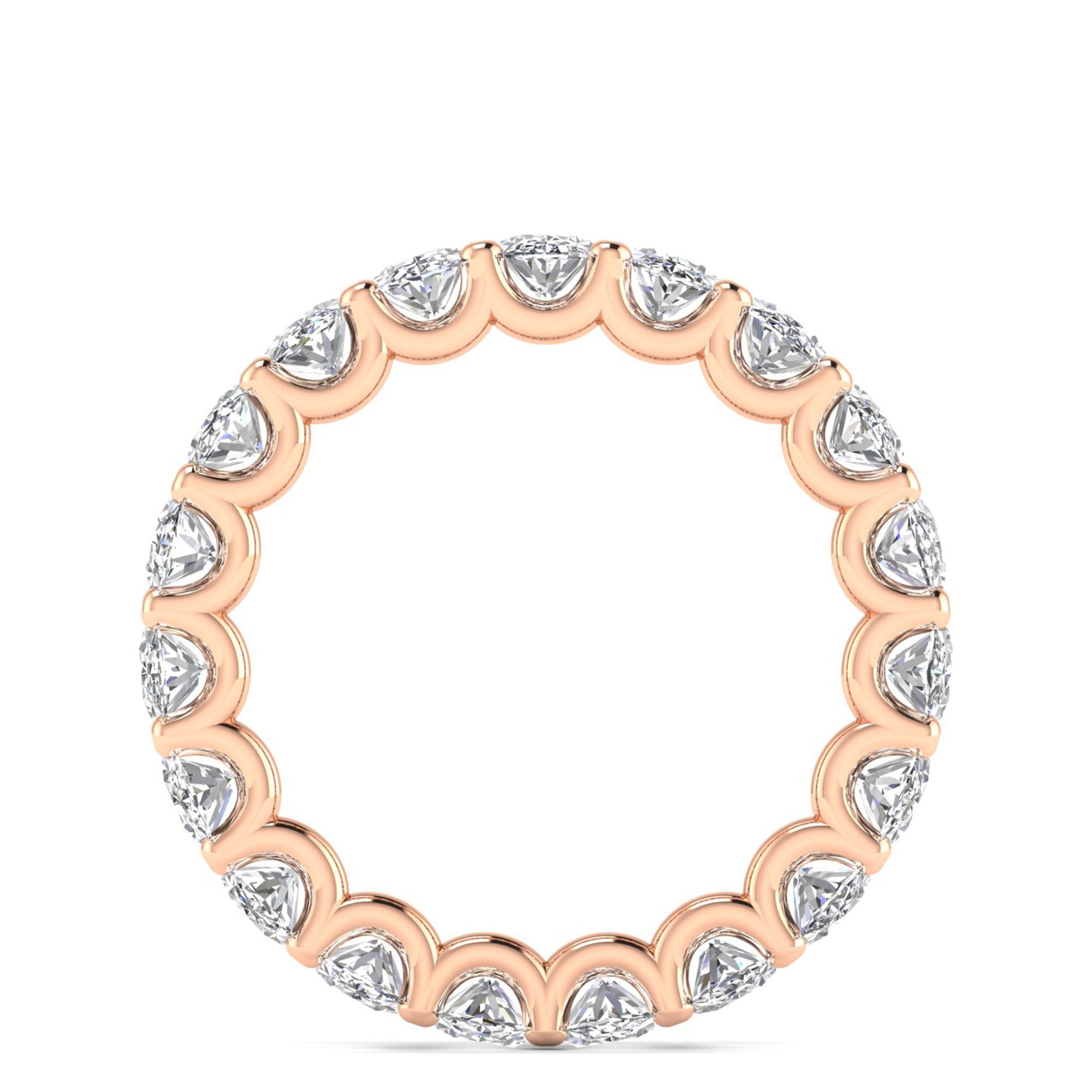 Oval Cut Full Eternity Band (4.7×3.35 mm, 19 Stones)