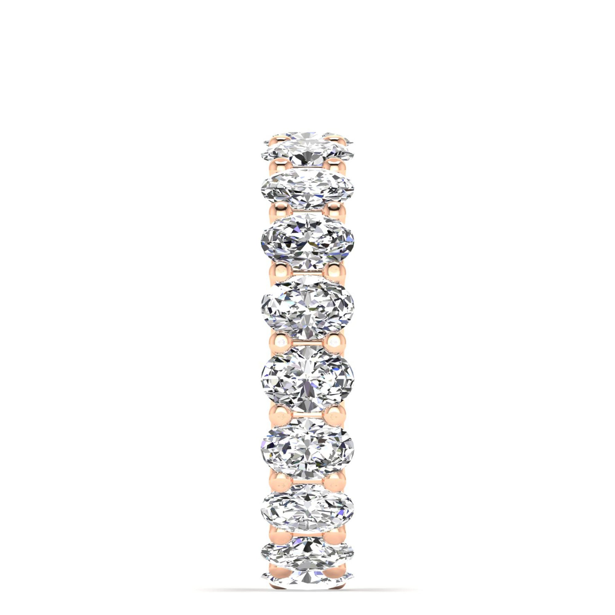 Oval Cut Full Eternity Band (4.7×3.35 mm, 19 Stones)
