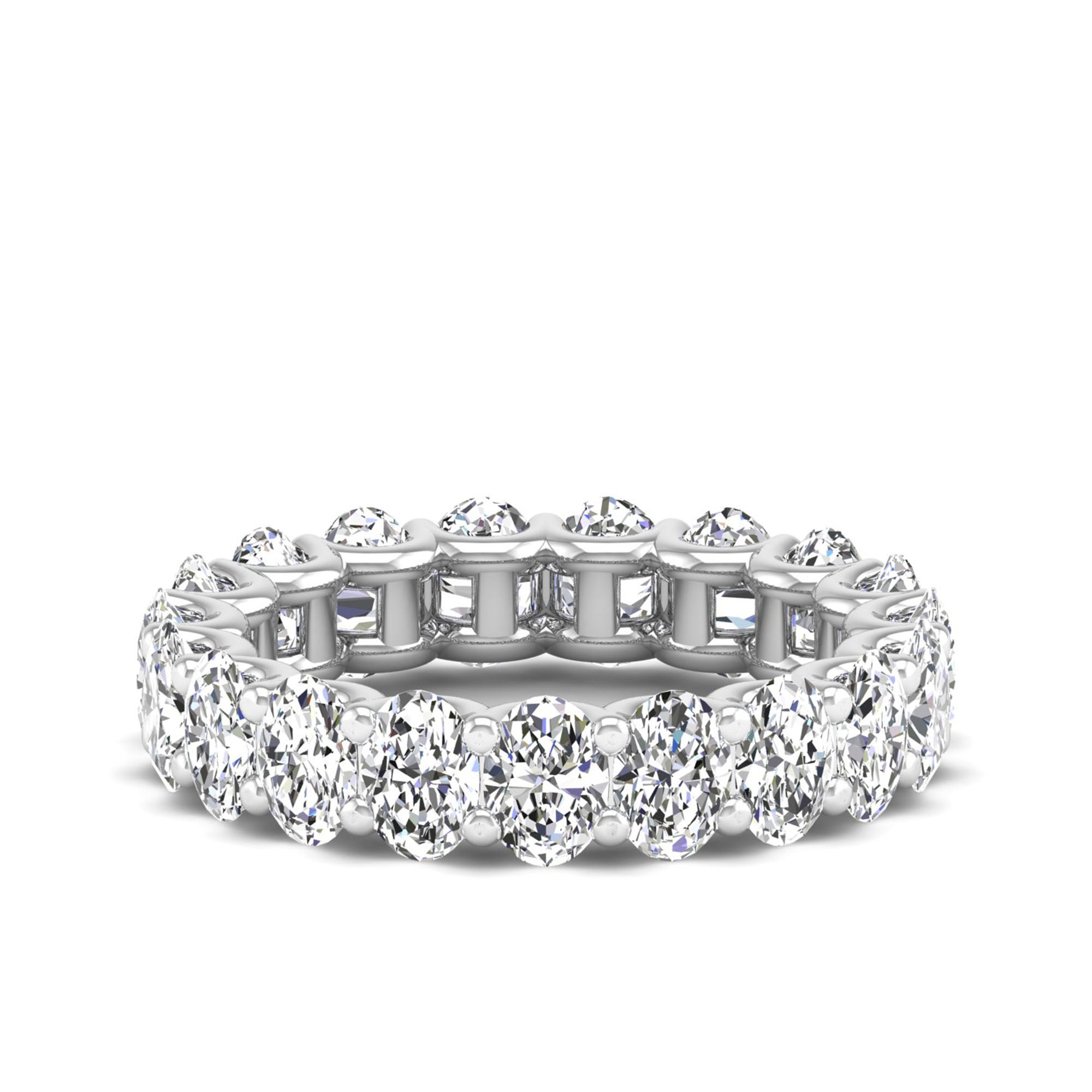 Oval Cut Full Eternity Band (4.7×3.35 mm, 19 Stones)