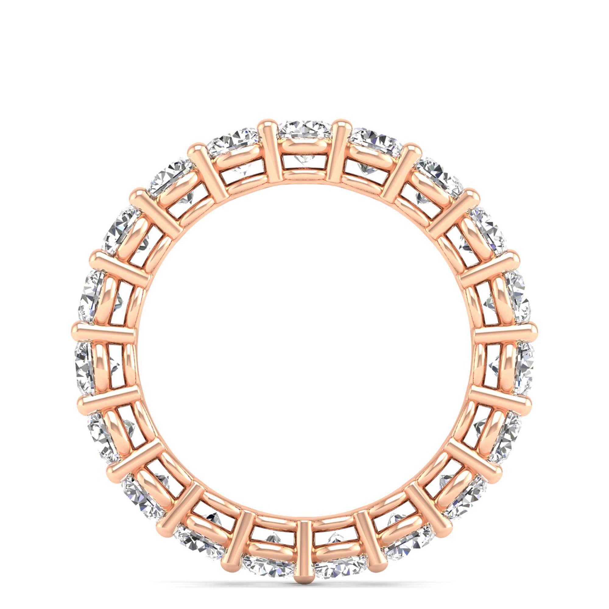 Celestar Petite Round Full Eternity Diamond Band-19-Stone