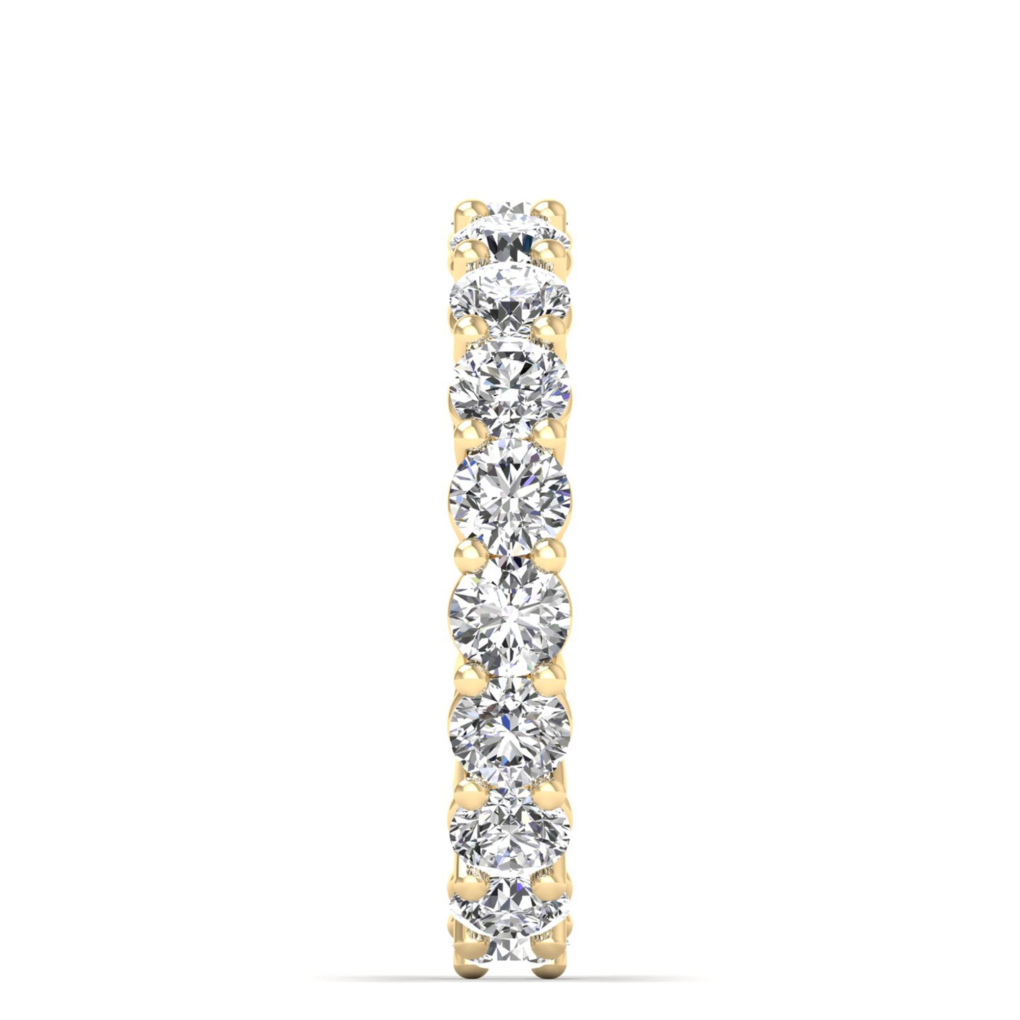 Celestar Petite Round Full Eternity Diamond Band-19-Stone