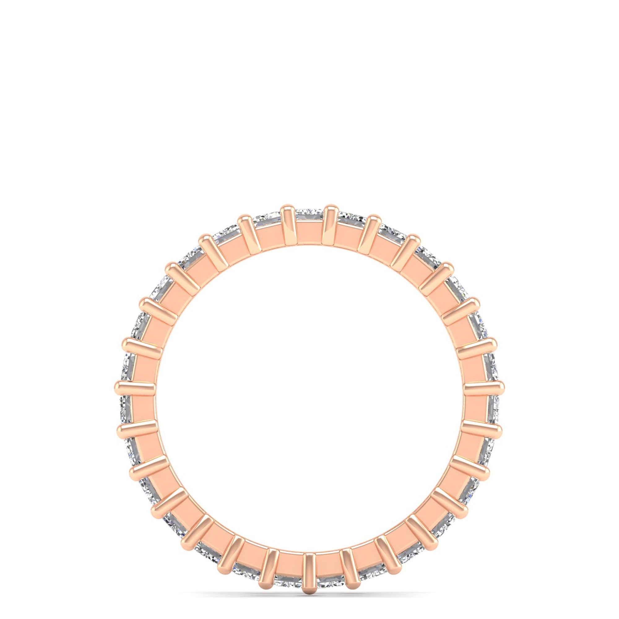 Emerald Cut Full Eternity Band