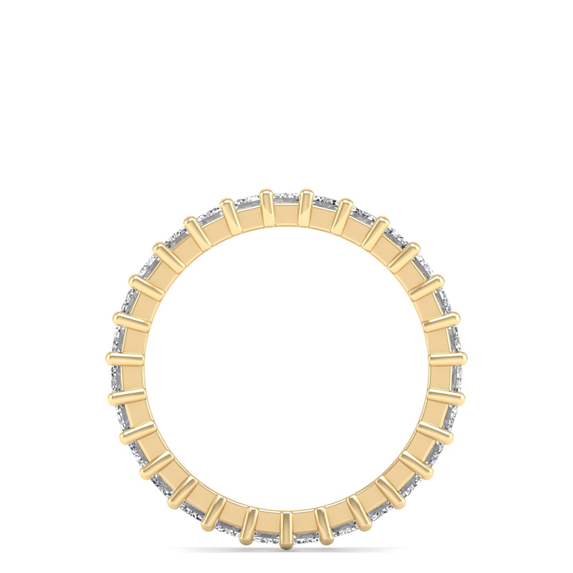 Emerald Cut Full Eternity Band