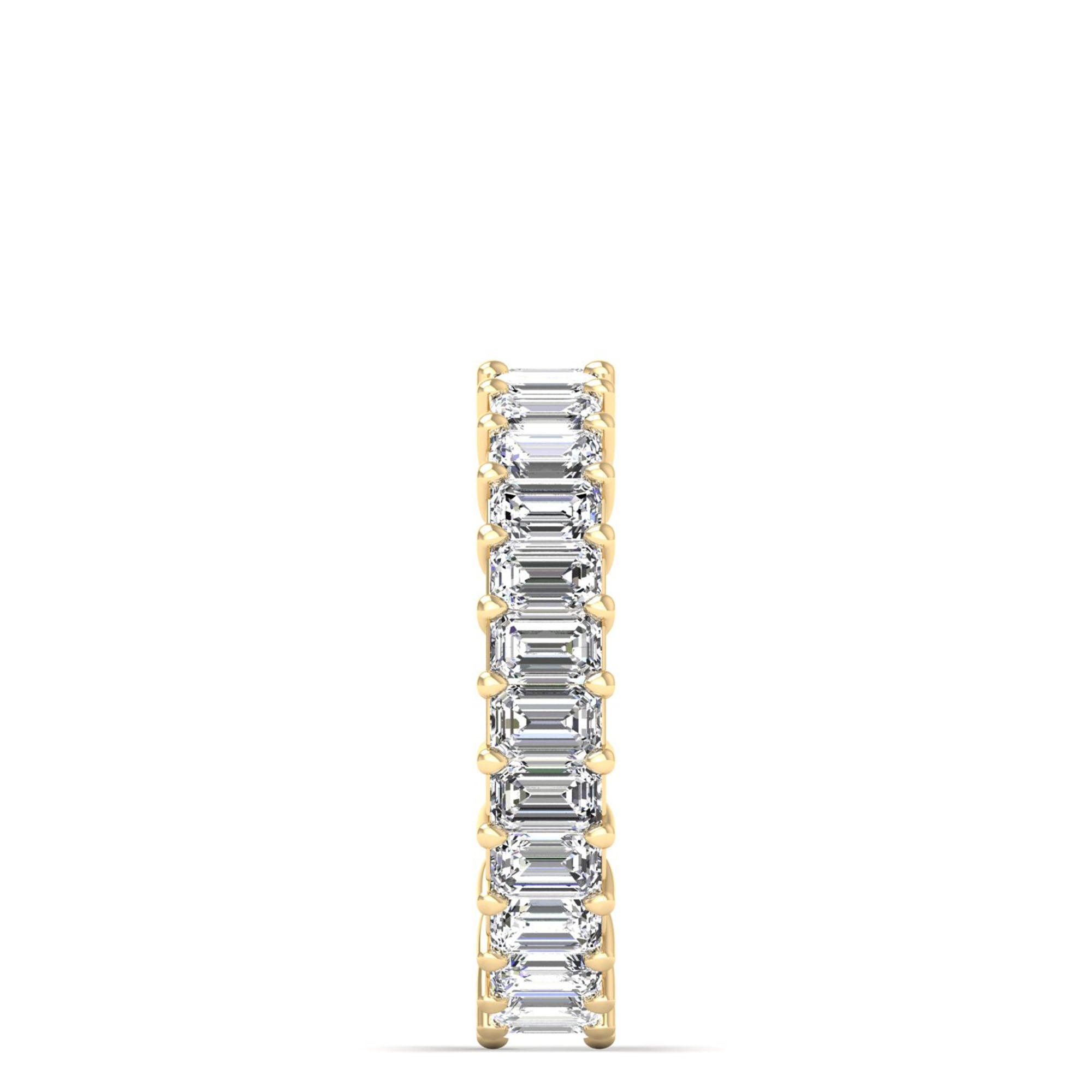 Emerald Cut Full Eternity Band