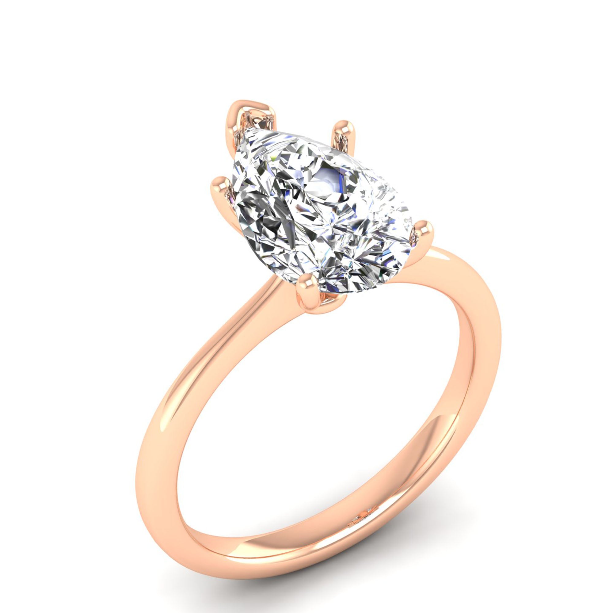 Celestar Classic Pear Solitaire Ring 3 Carat