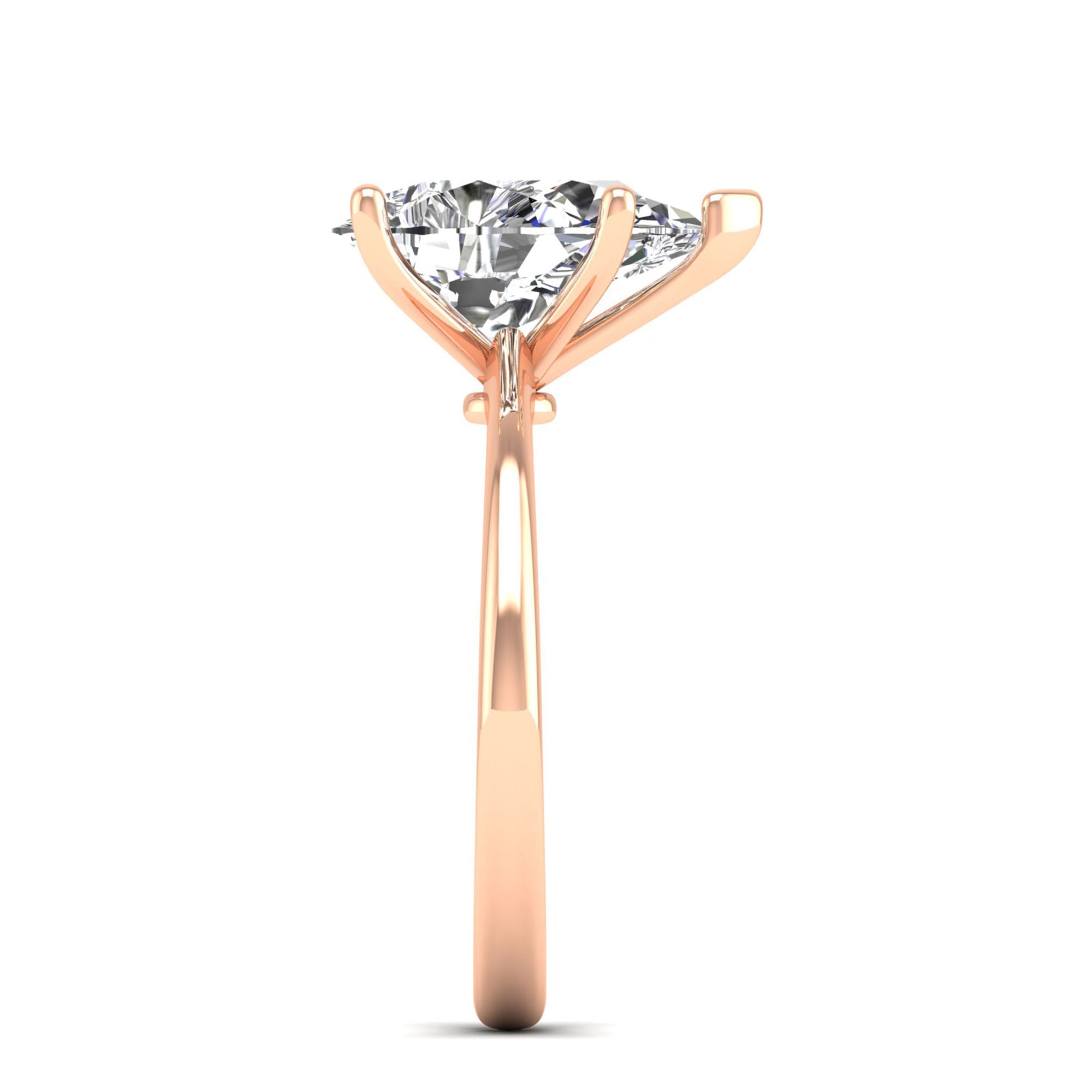 Celestar Classic Pear Solitaire Ring 3 Carat