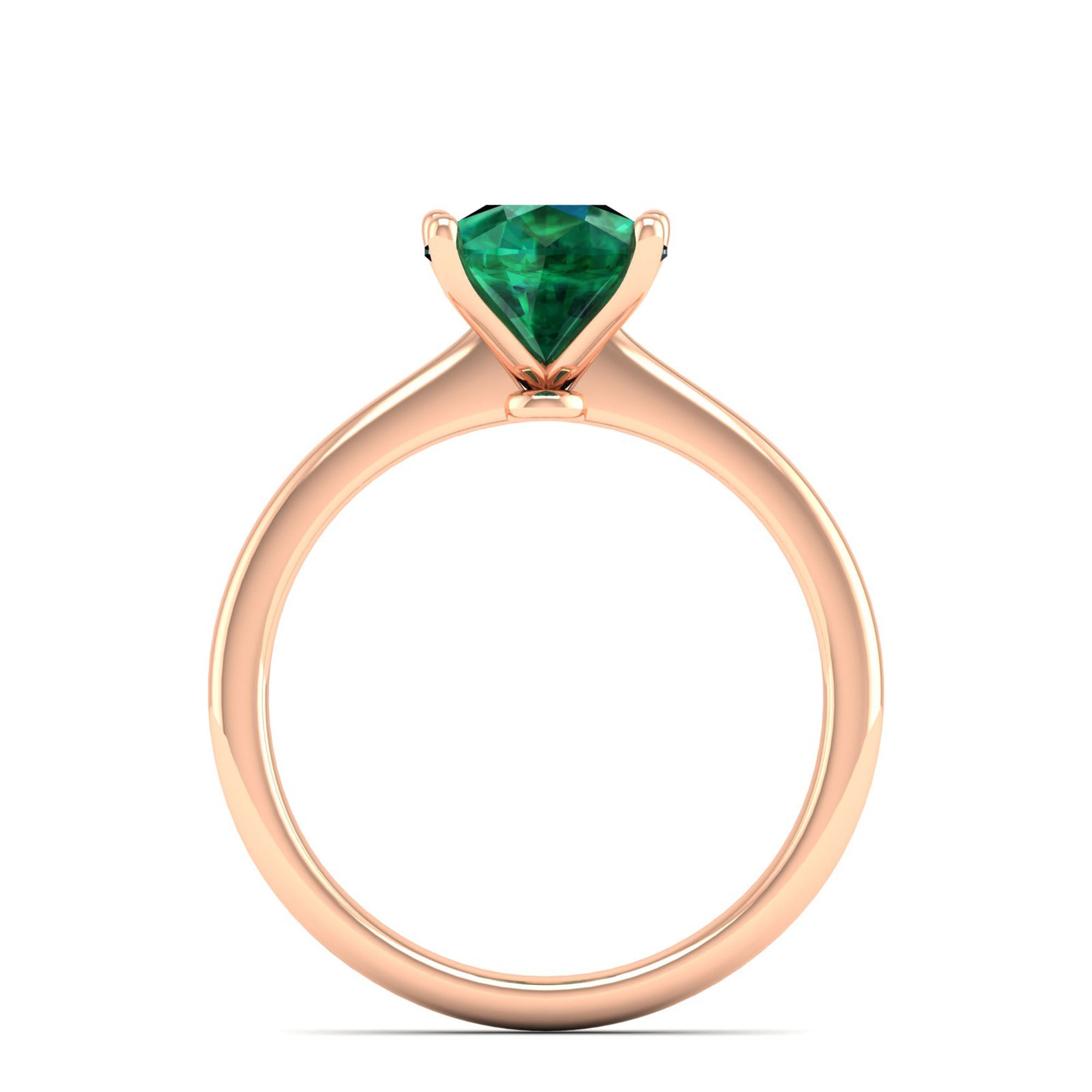 Celestar Classic Pear Emerald Solitaire Ring 2.5 Carat