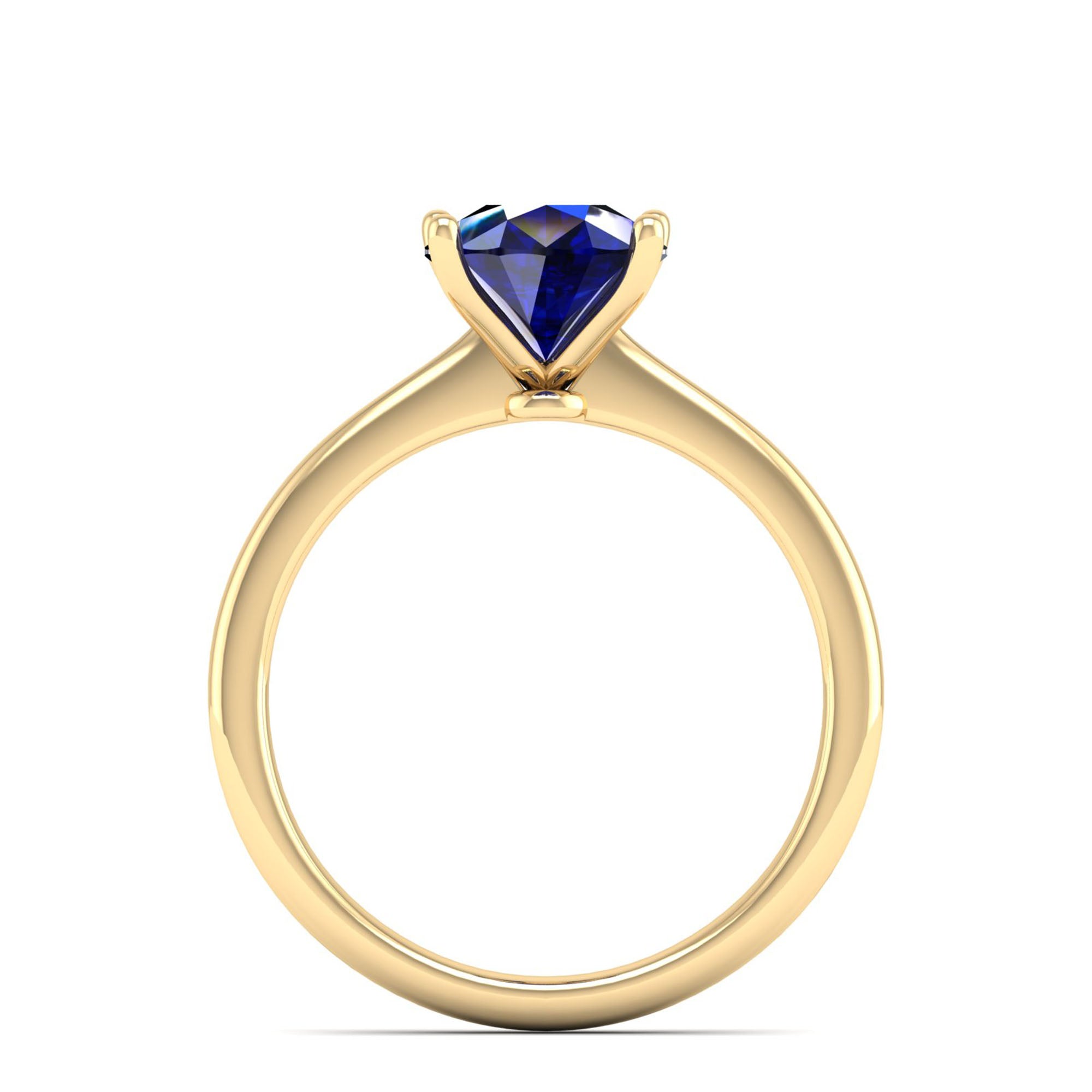 Celestar Classic Pear Cut Sapphire Solitaire Ring 2.5 Carat