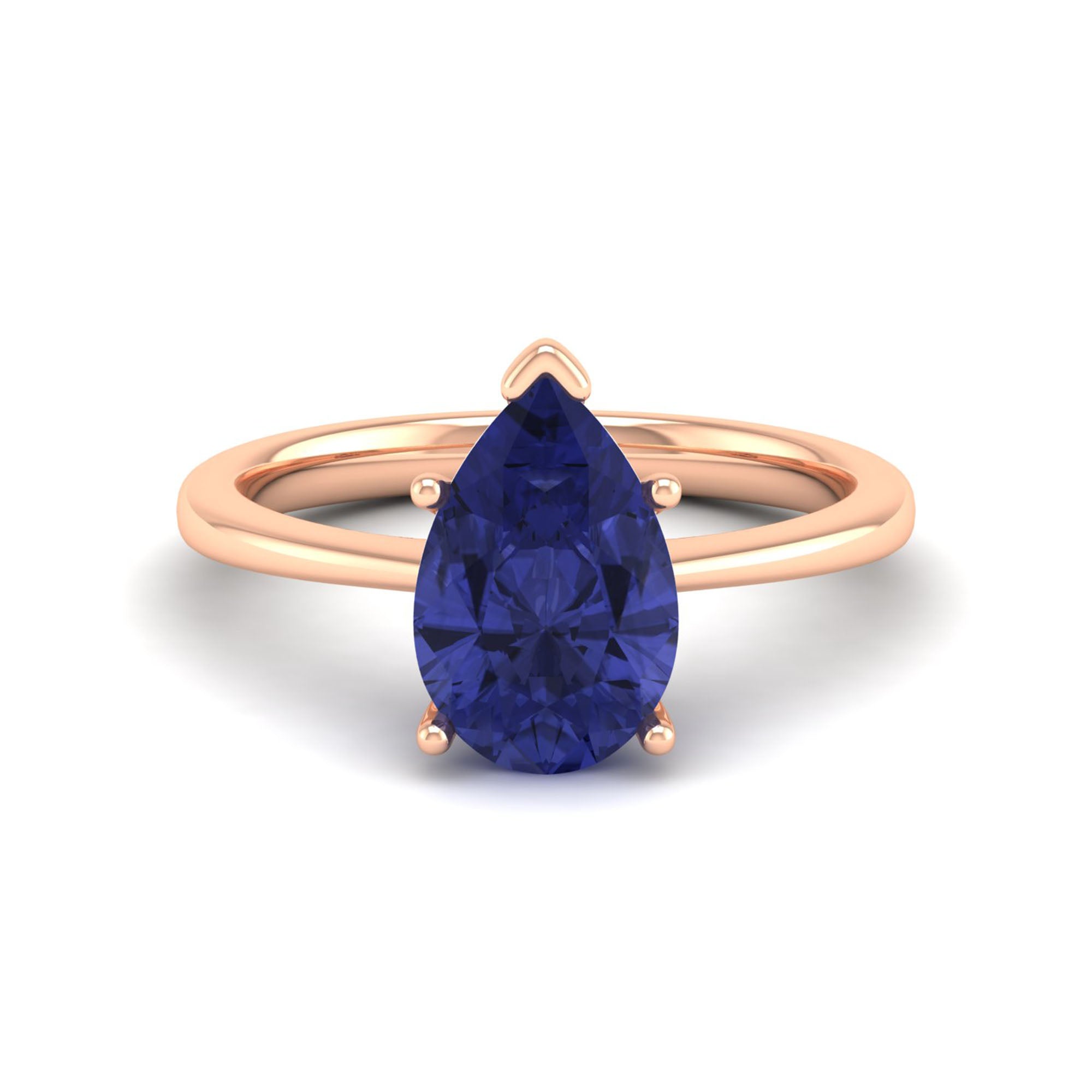 Celestar Classic Pear Tanzanite Solitaire Ring 2.5 Carat