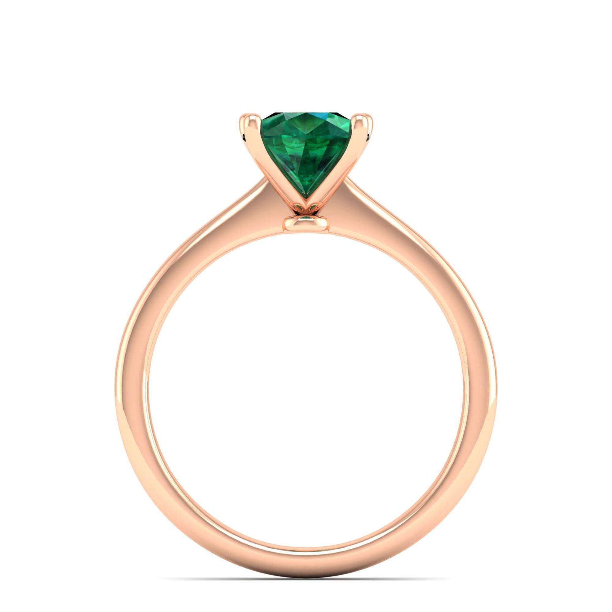 Celestar Classic Pear Emerald Solitaire Ring – 2.00 Carat