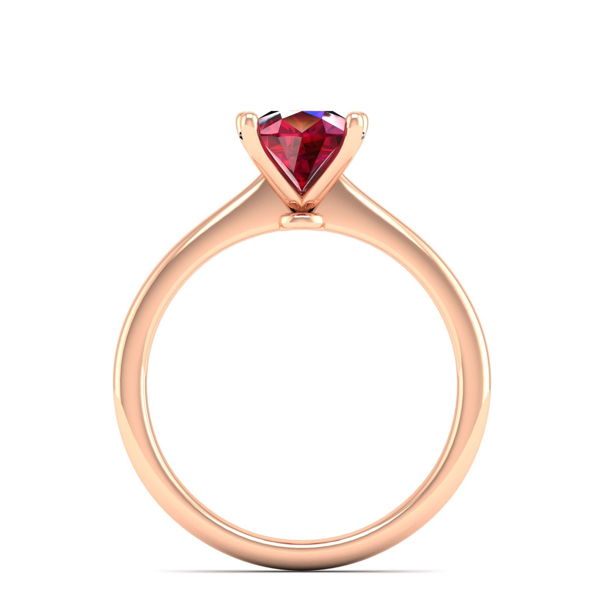 Celestar Classic Pear Ruby Solitaire Ring – 2.00 Carat