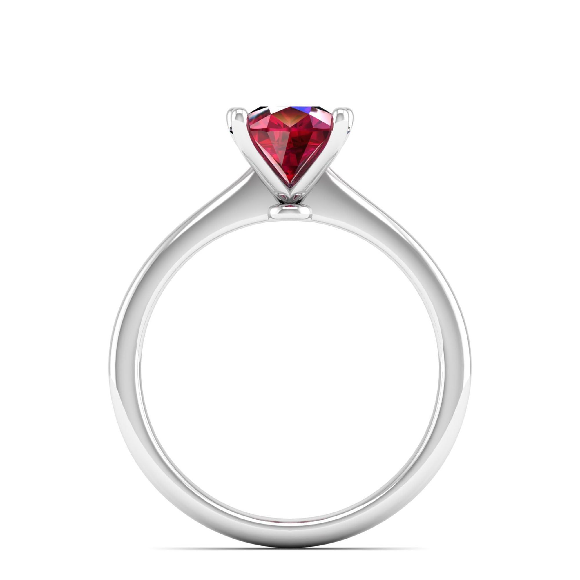 Celestar Classic Pear Ruby Solitaire Ring – 2.00 Carat