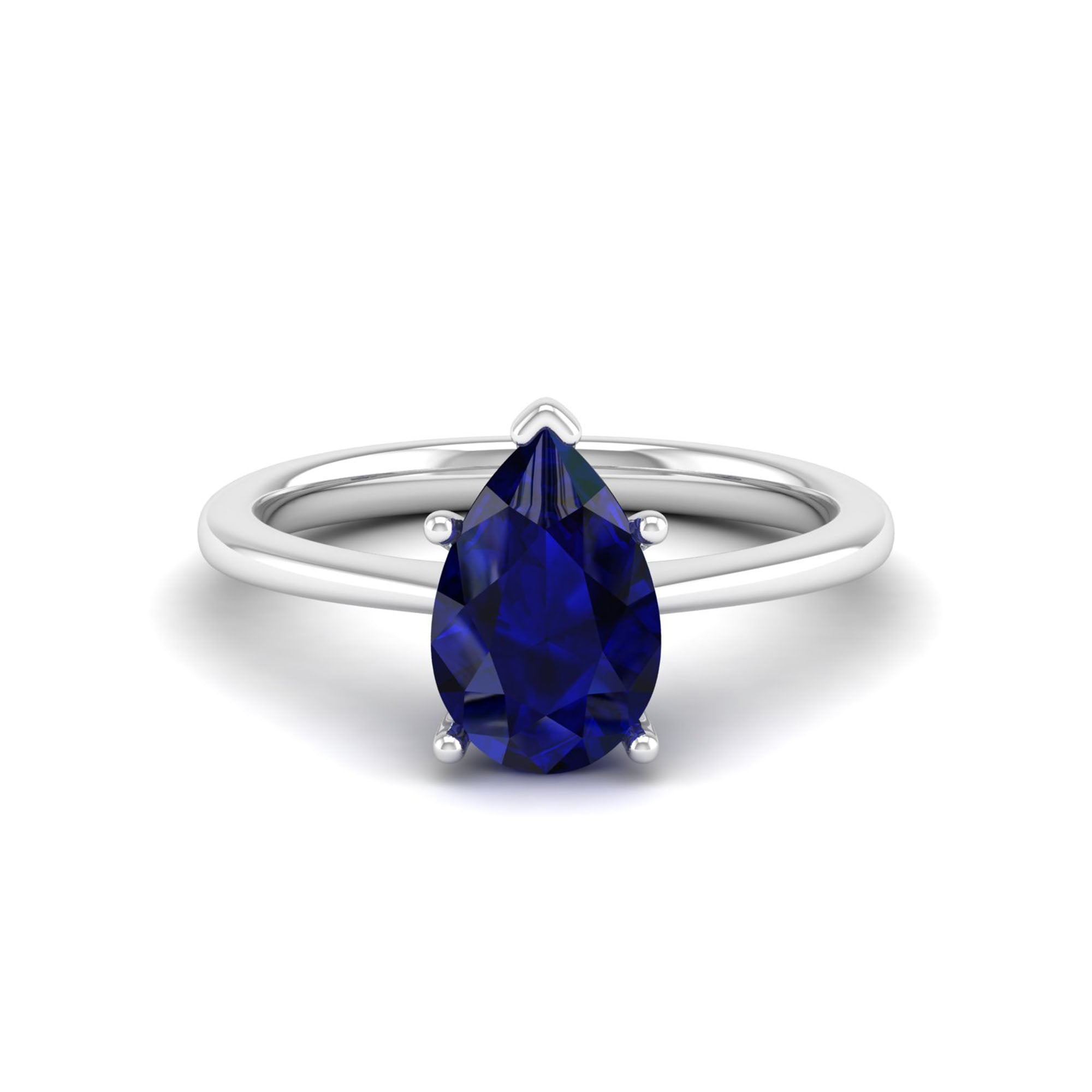 Celestar Classic Pear Sapphire Solitaire Ring – 2.00 Carat