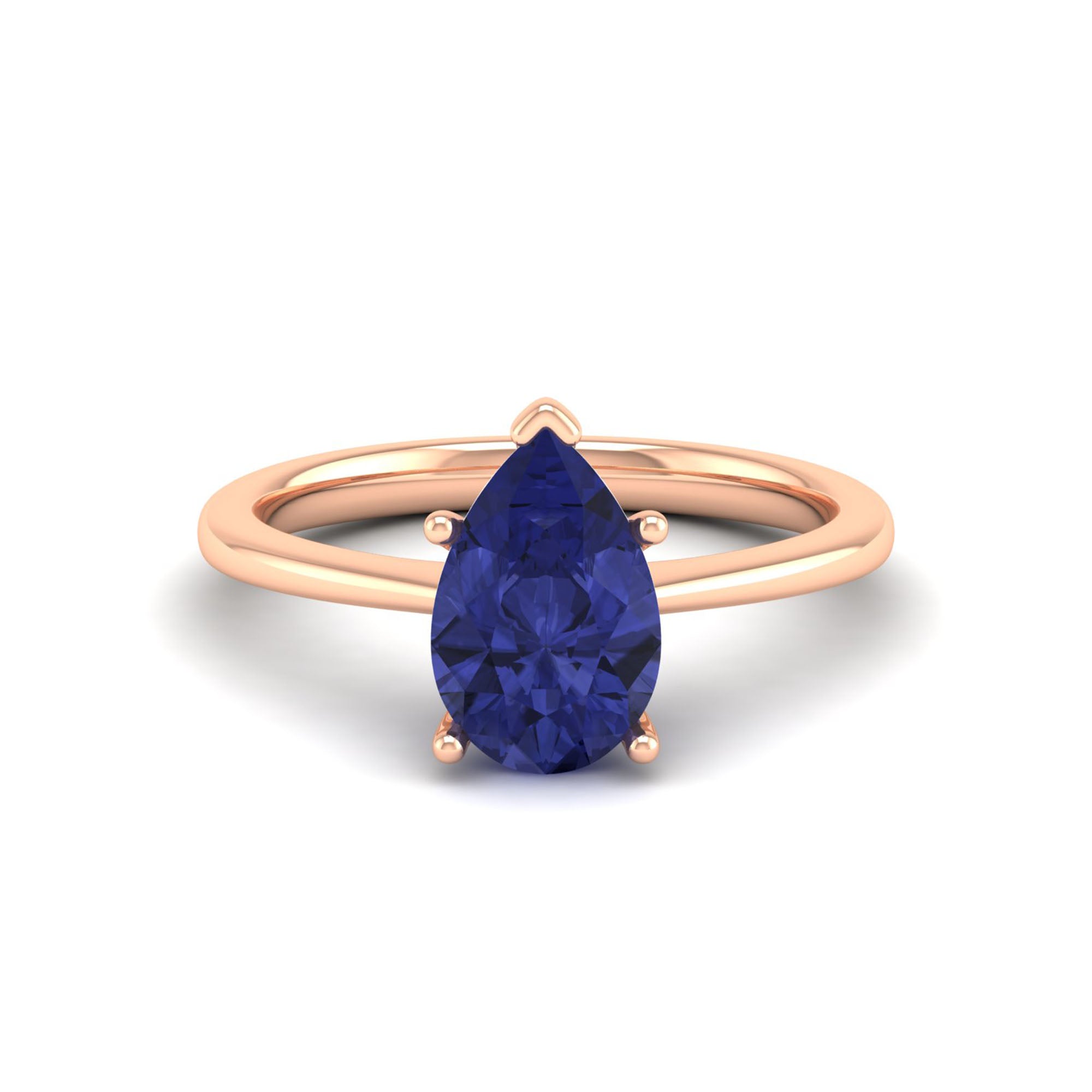 Celestar Classic Pear Tanzanite Solitaire Ring – 2.00 Carat