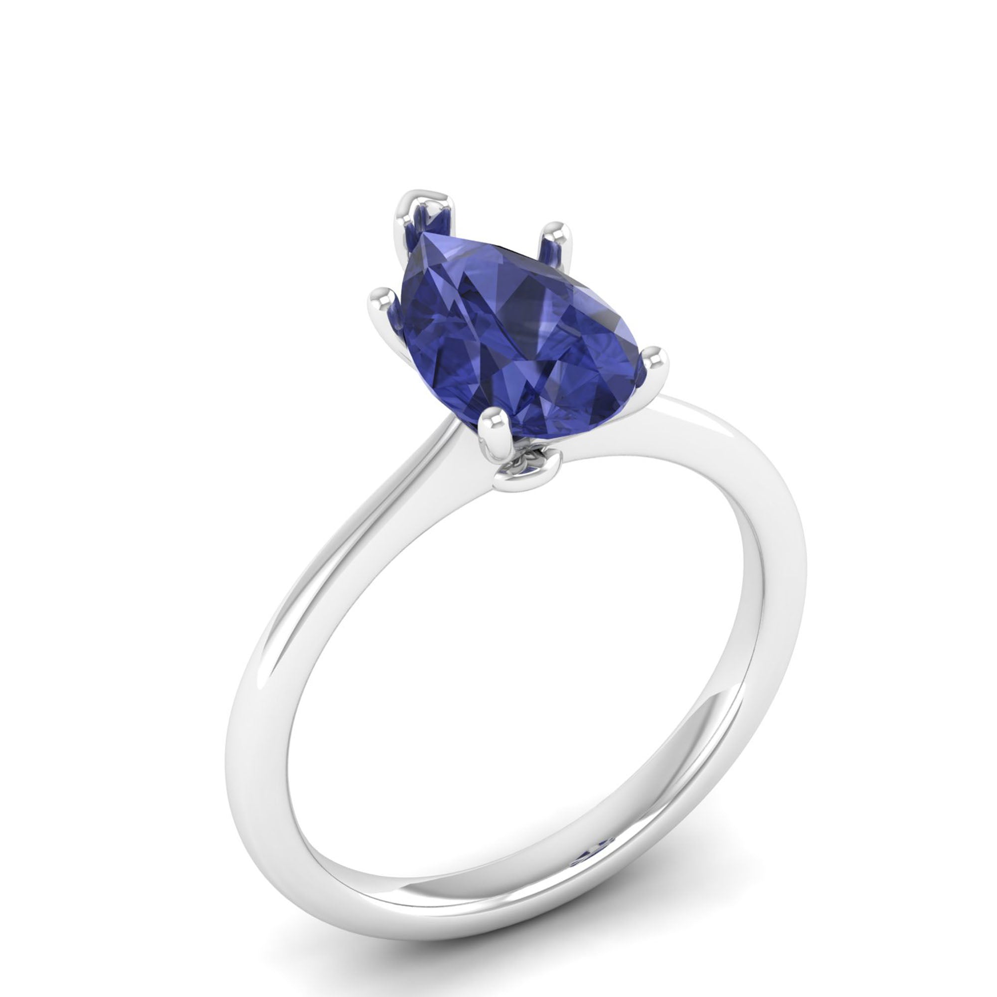 Celestar Classic Pear Tanzanite Solitaire Ring – 2.00 Carat