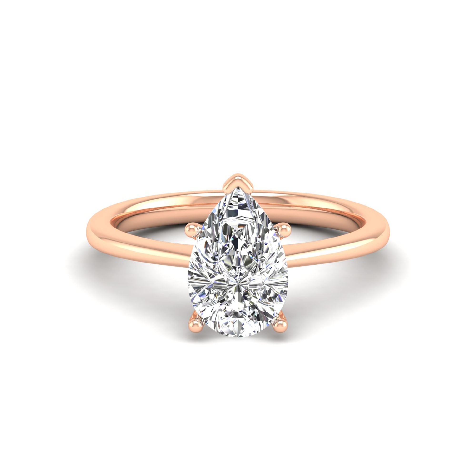 Celestar Classic Pear Solitaire Ring – 2.00 Carat