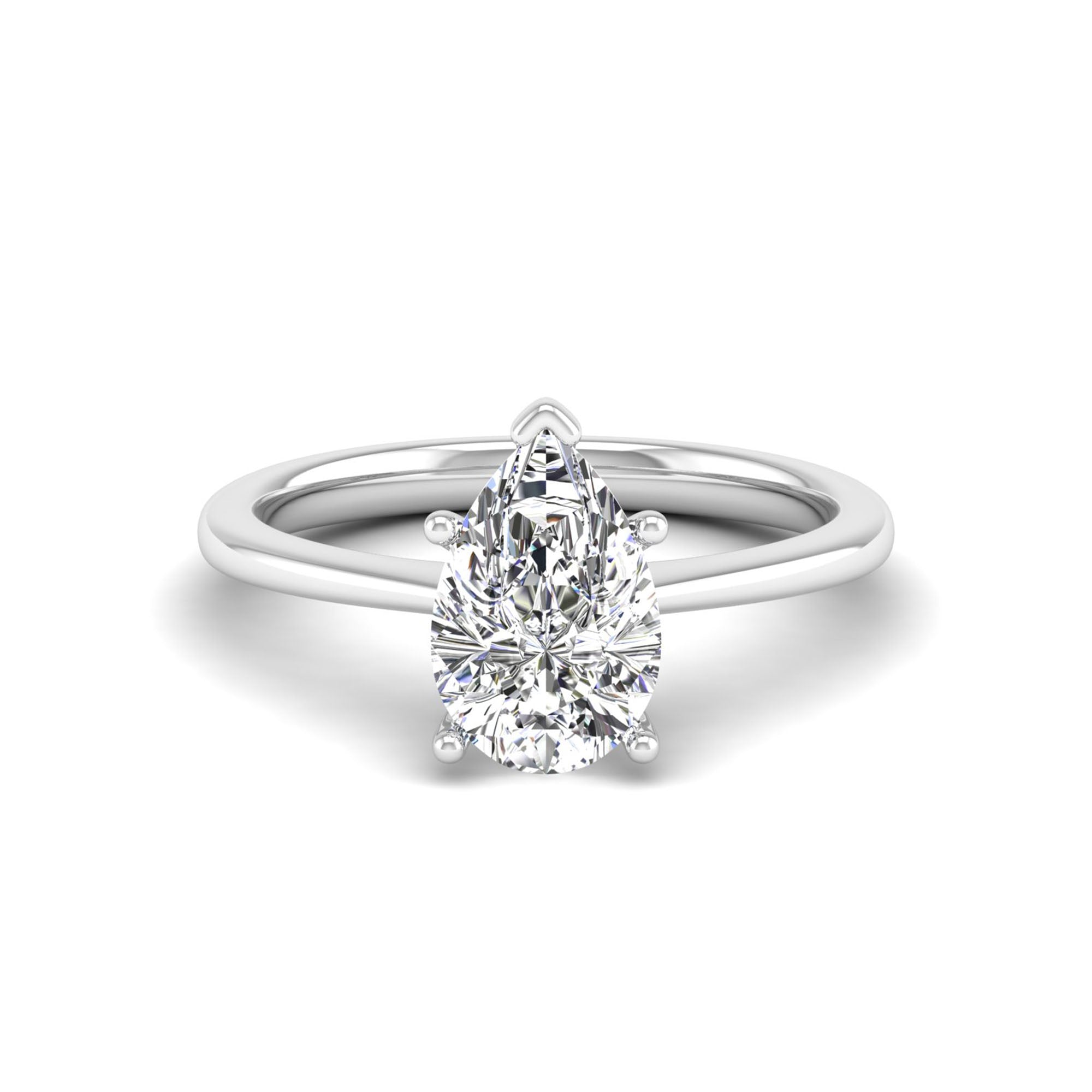 Celestar Classic Pear Solitaire Ring – 2.00 Carat