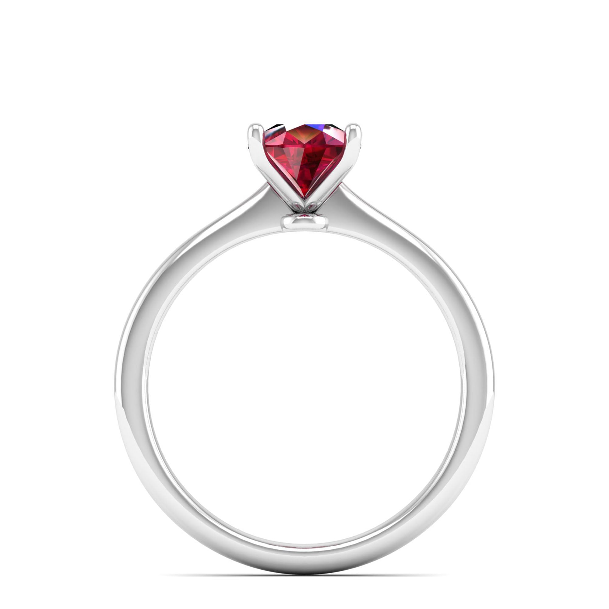 Celestar Classic Pear Ruby Solitaire Ring 1.5-Carat
